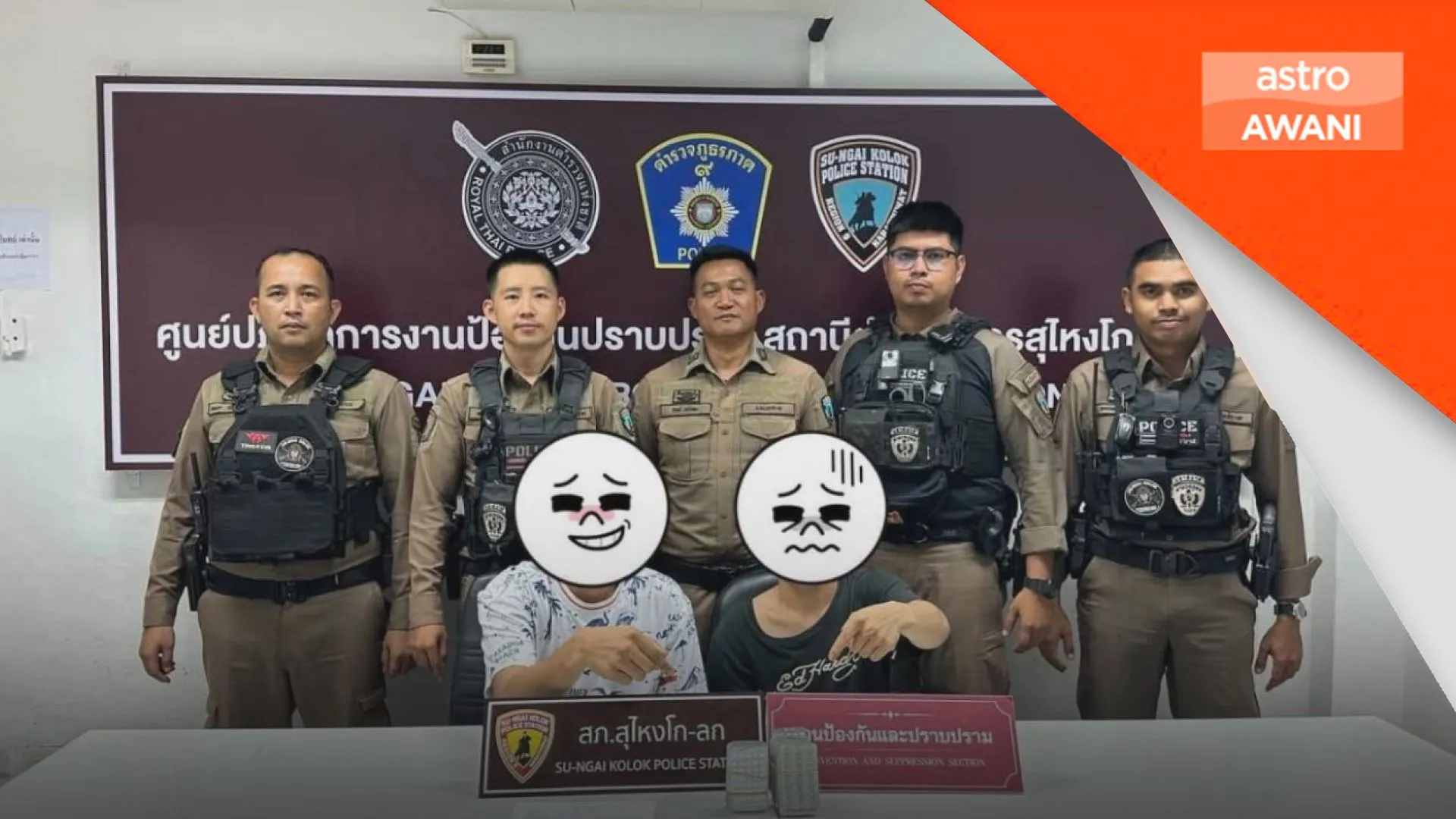 Dua rakyat Malaysia ditahan di Sungai Golok, Thailand
