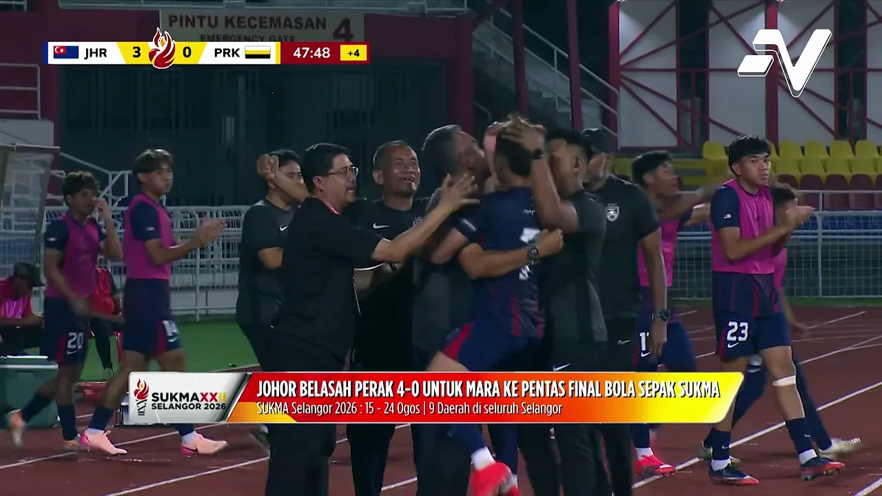 Johor berpesta gol mara ke final bola sepak lelaki SUKMA