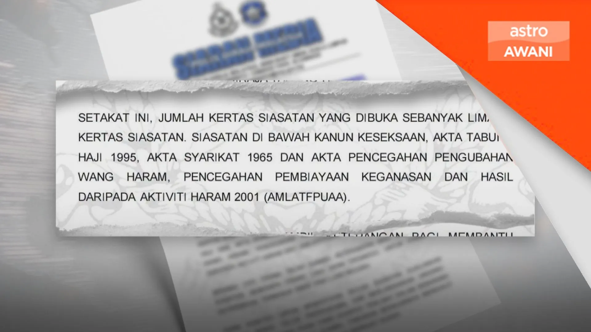 PDRM buka lima kertas siasatan kes TH, 127 diambil keterangan