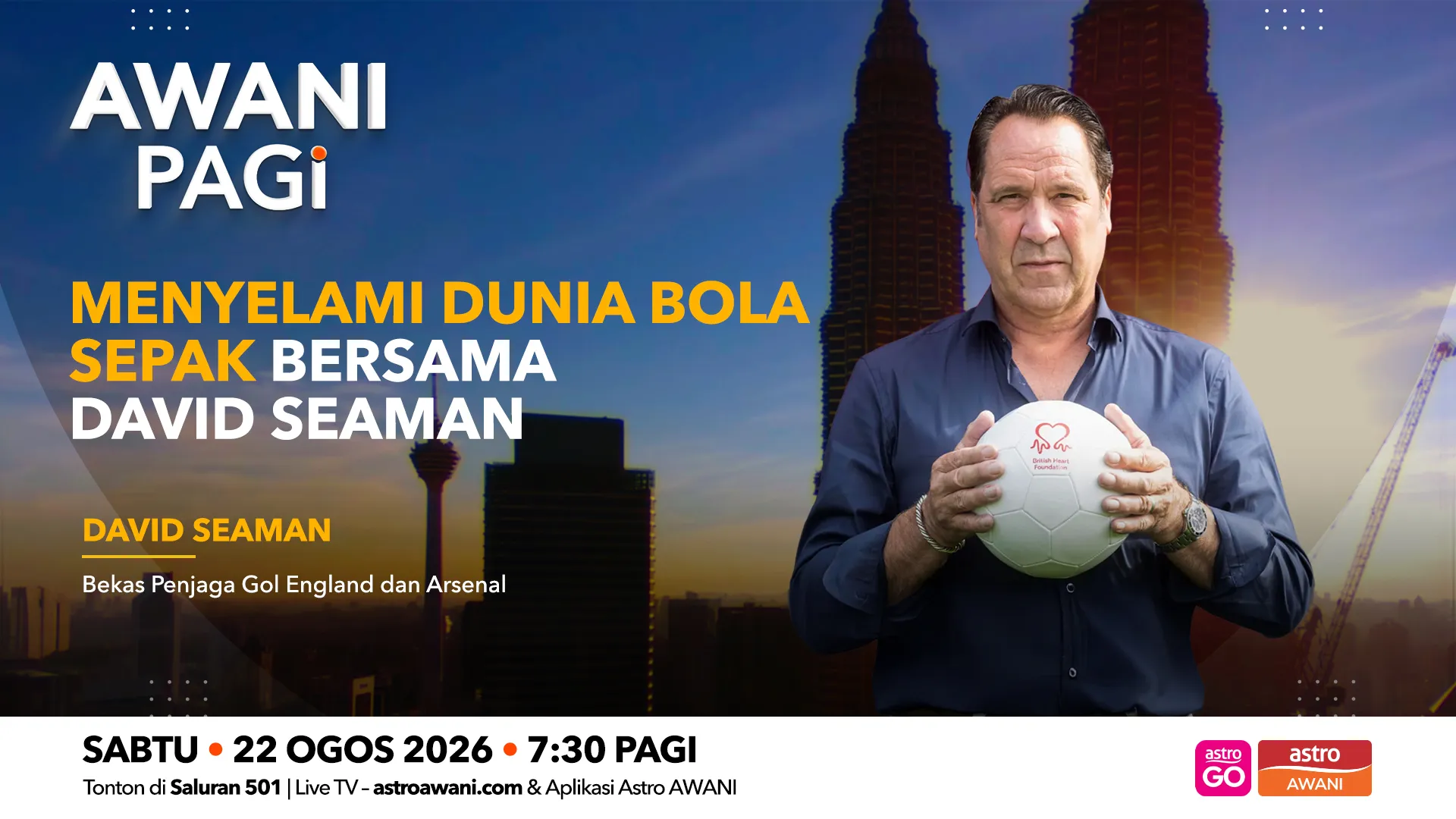 AWANI Pagi: Menyelami dunia bola sepak bersama David Seaman