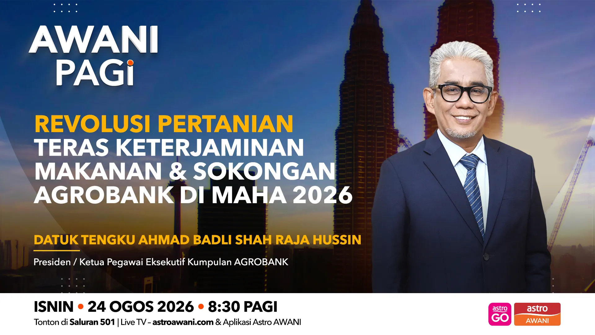 AWANI Pagi: Revolusi pertanian teras keterjaminan makanan & sokongan Agrobank di MAHA 2026