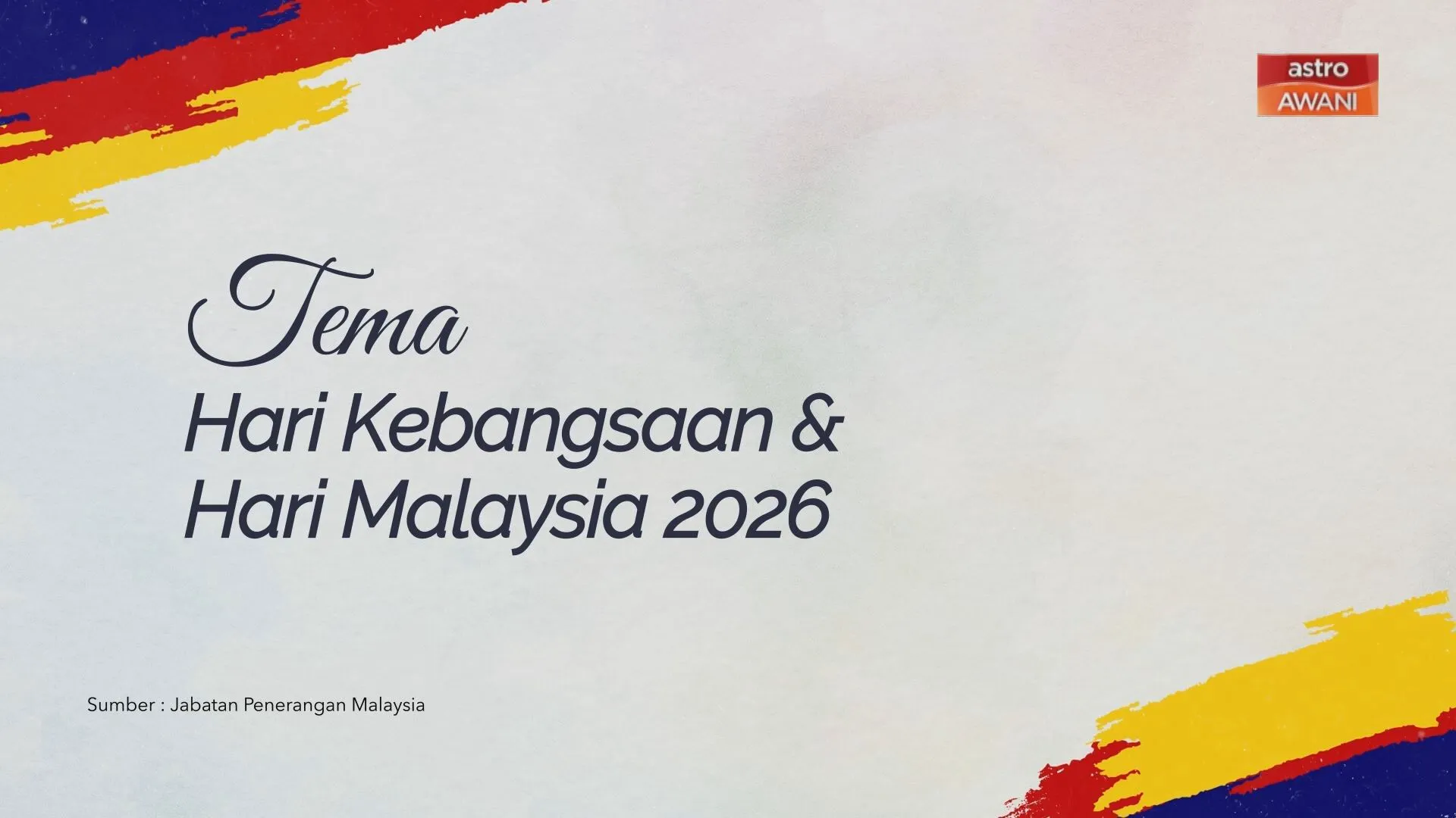 [INFOGRAFIK] Tema Hari Kebangsaan & Hari Malaysia 2026