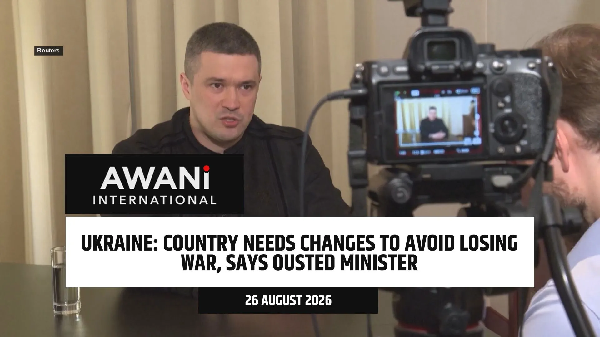 Ukraine needs changes to avoid losing war, ousted defence minister says