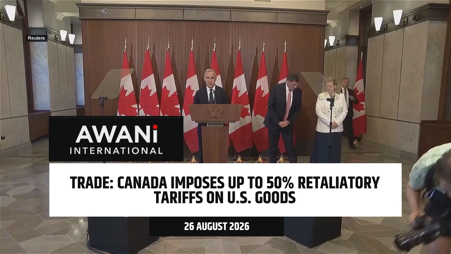 Canada imposes up to 50% retaliatory tariffs on U.S. goods