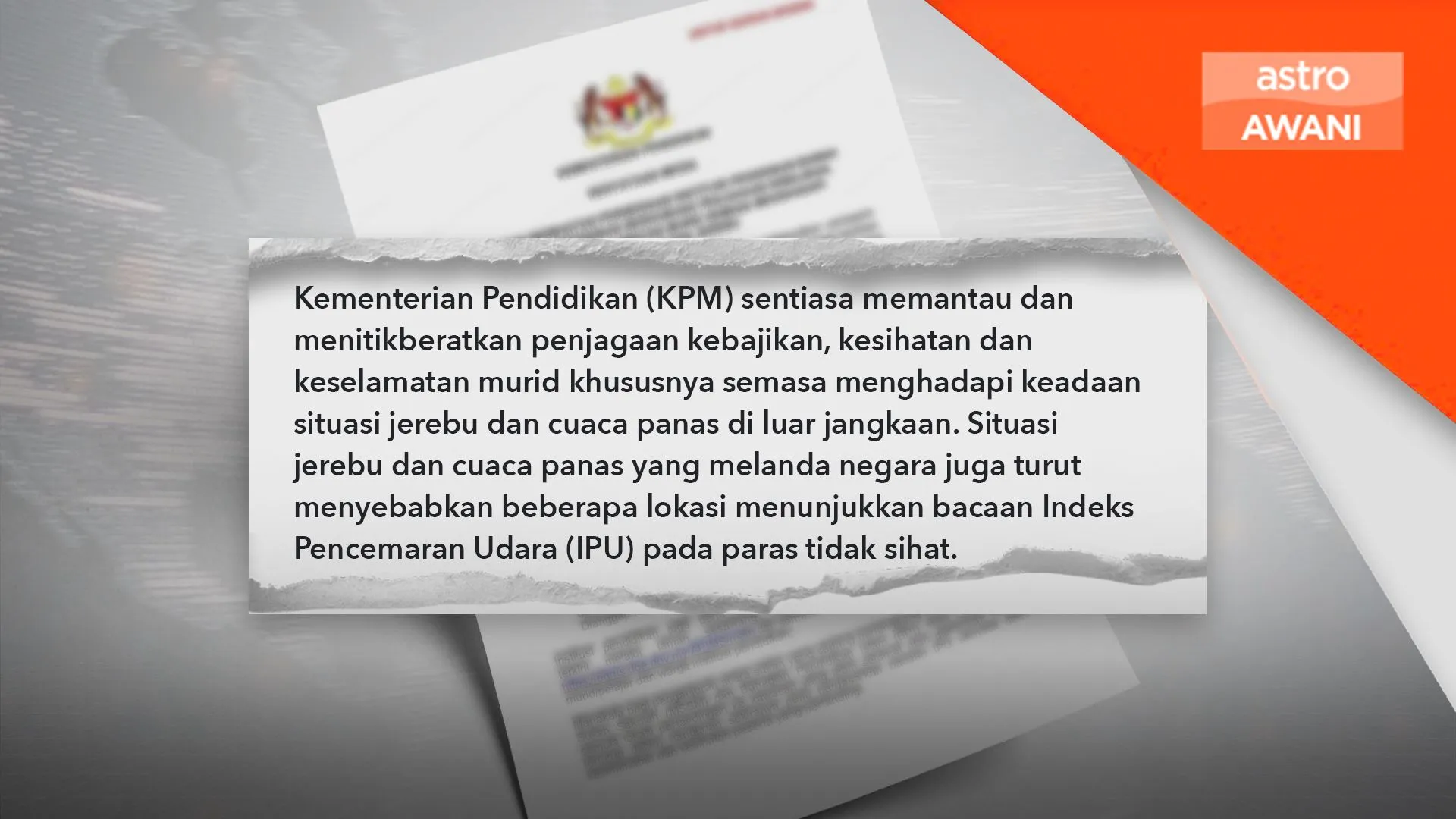 Henti aktiviti luar bilik darjah jika IPU lebih 100 - KPM