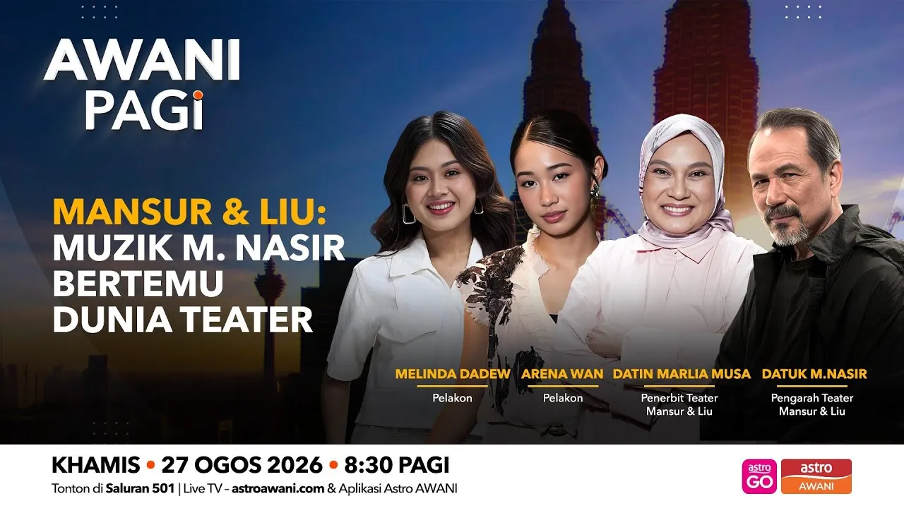 AWANI Pagi | Mansur & Liu: Muzik M.Nasir Bertemu Dunia Teater