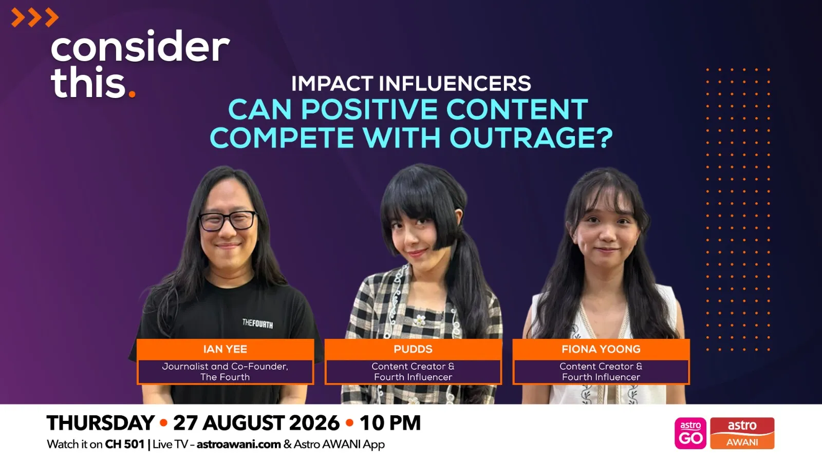 Consider This: Impact Influencers — Can Positive Content Compete With Outrage?
