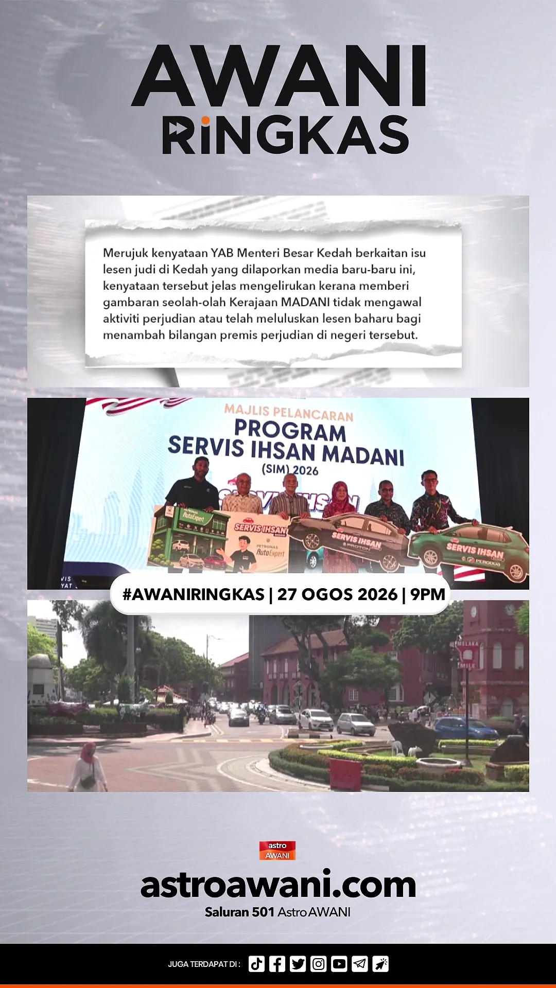 #AWANIRingkas 27 Ogos 2026 | 9PM