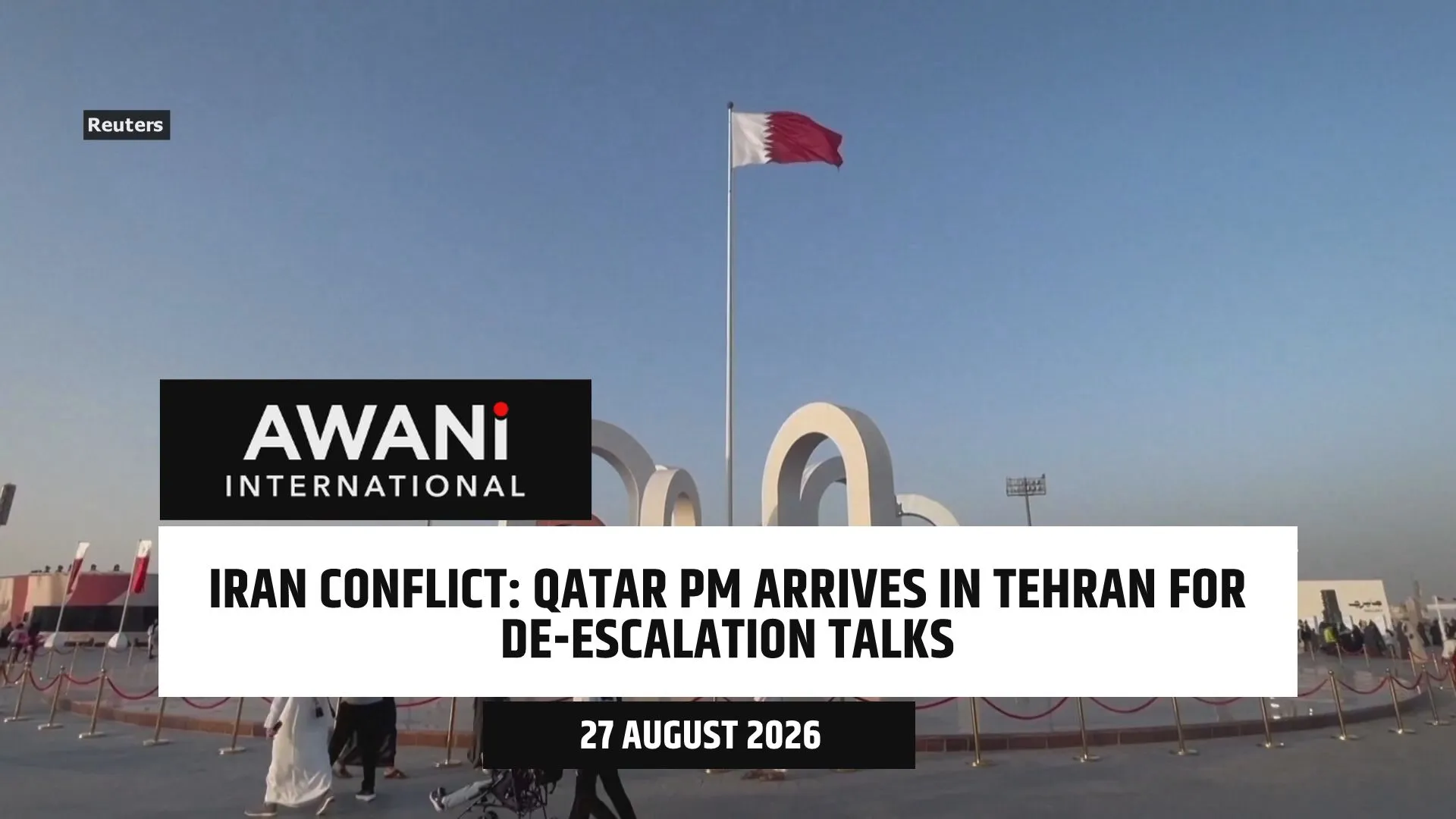 Qatar PM arrives in Tehran for de-escalation talks