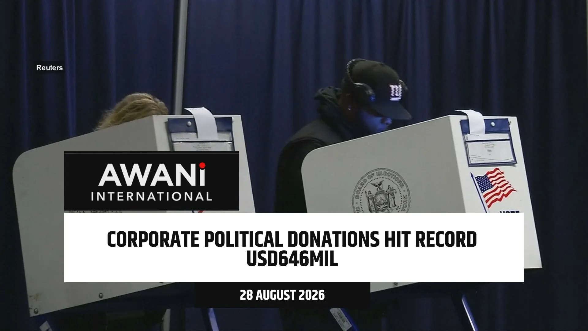 Corporate U.S. political donations hit record USD646mil for midterms