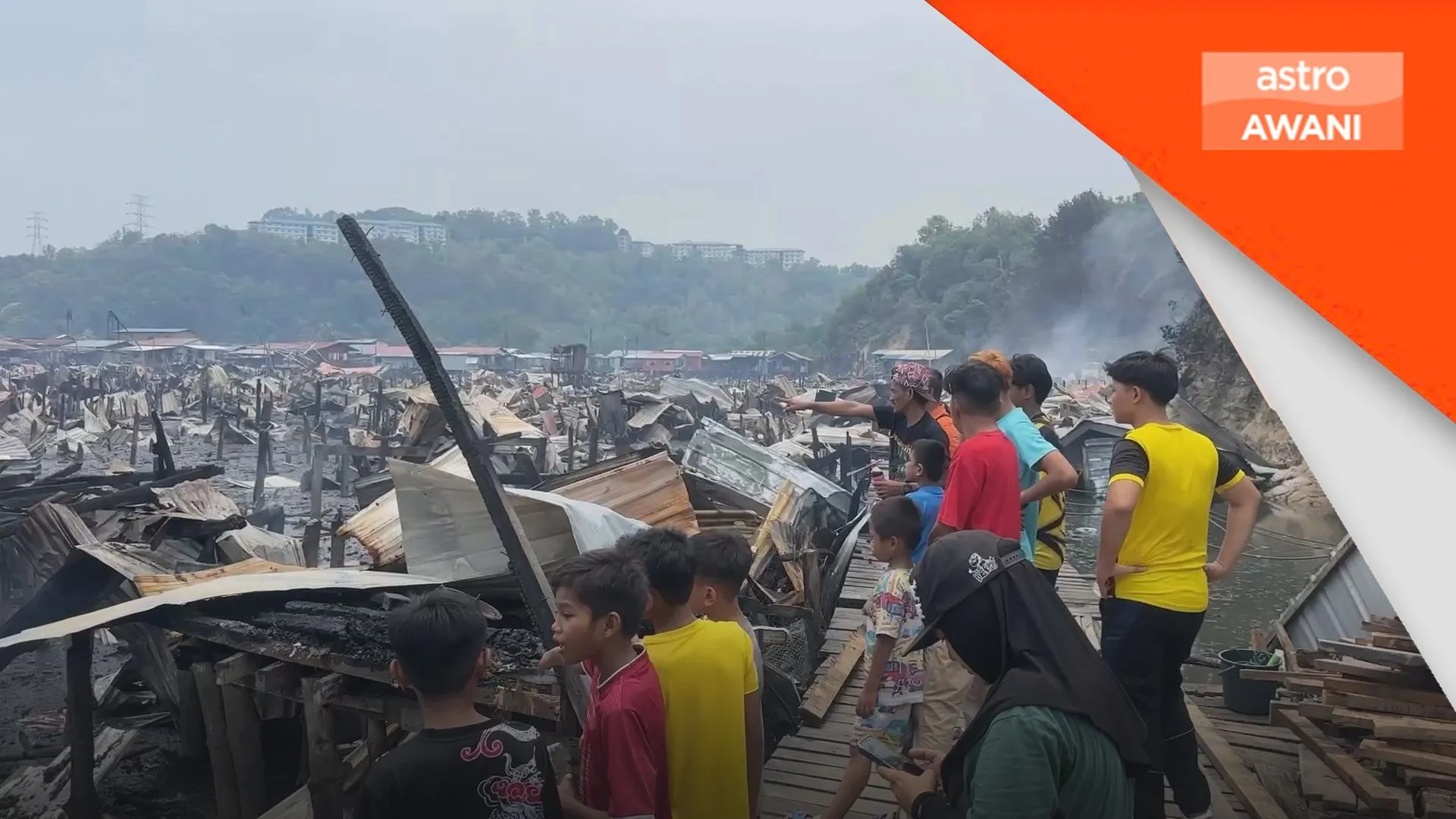 Tiga kanak-kanak rentung dalam kebakaran di tiga kampung di Numbak