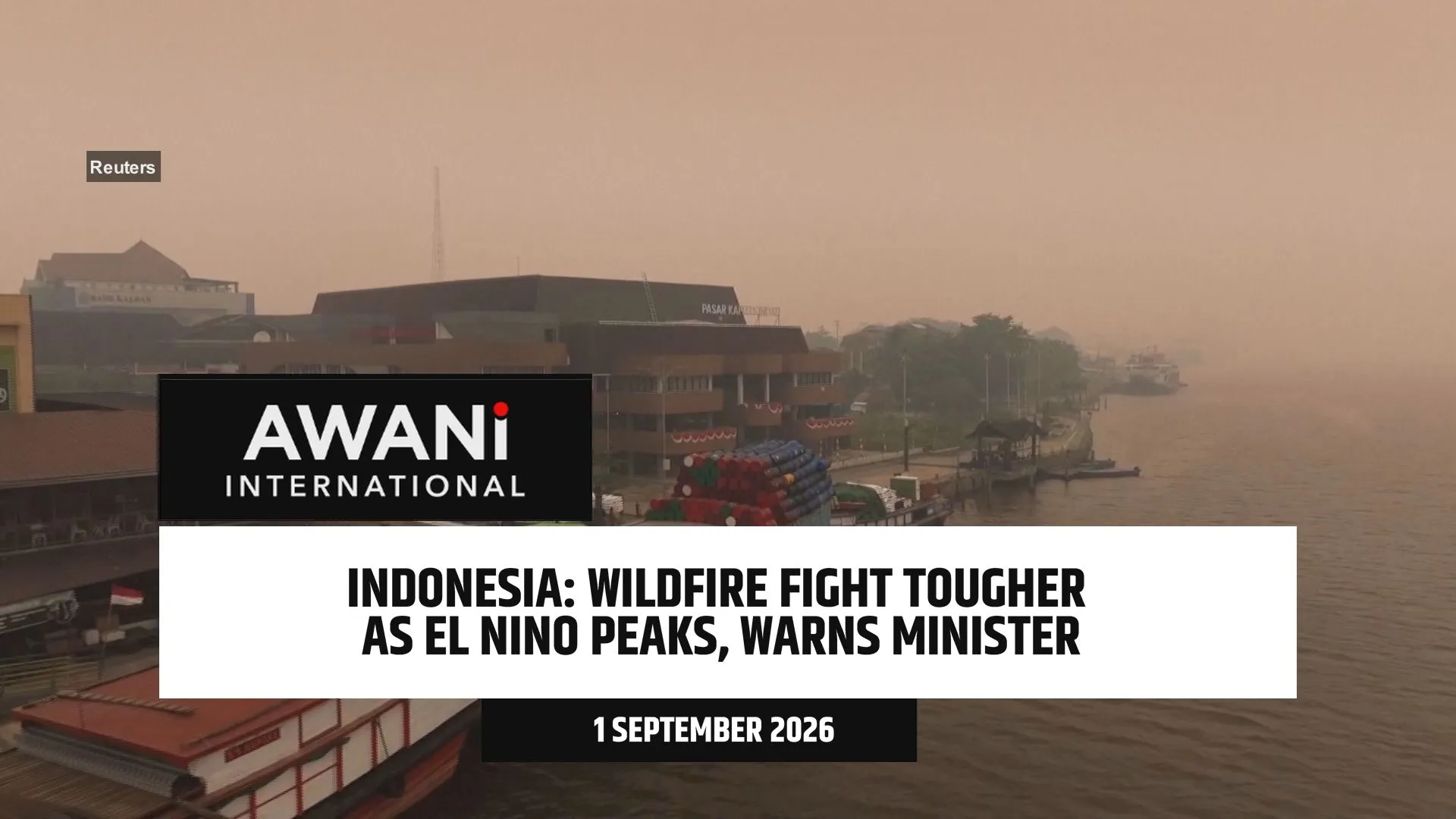 Indonesia: Wildfire Fight Tougher as El Nino Peaks, Warns Minister