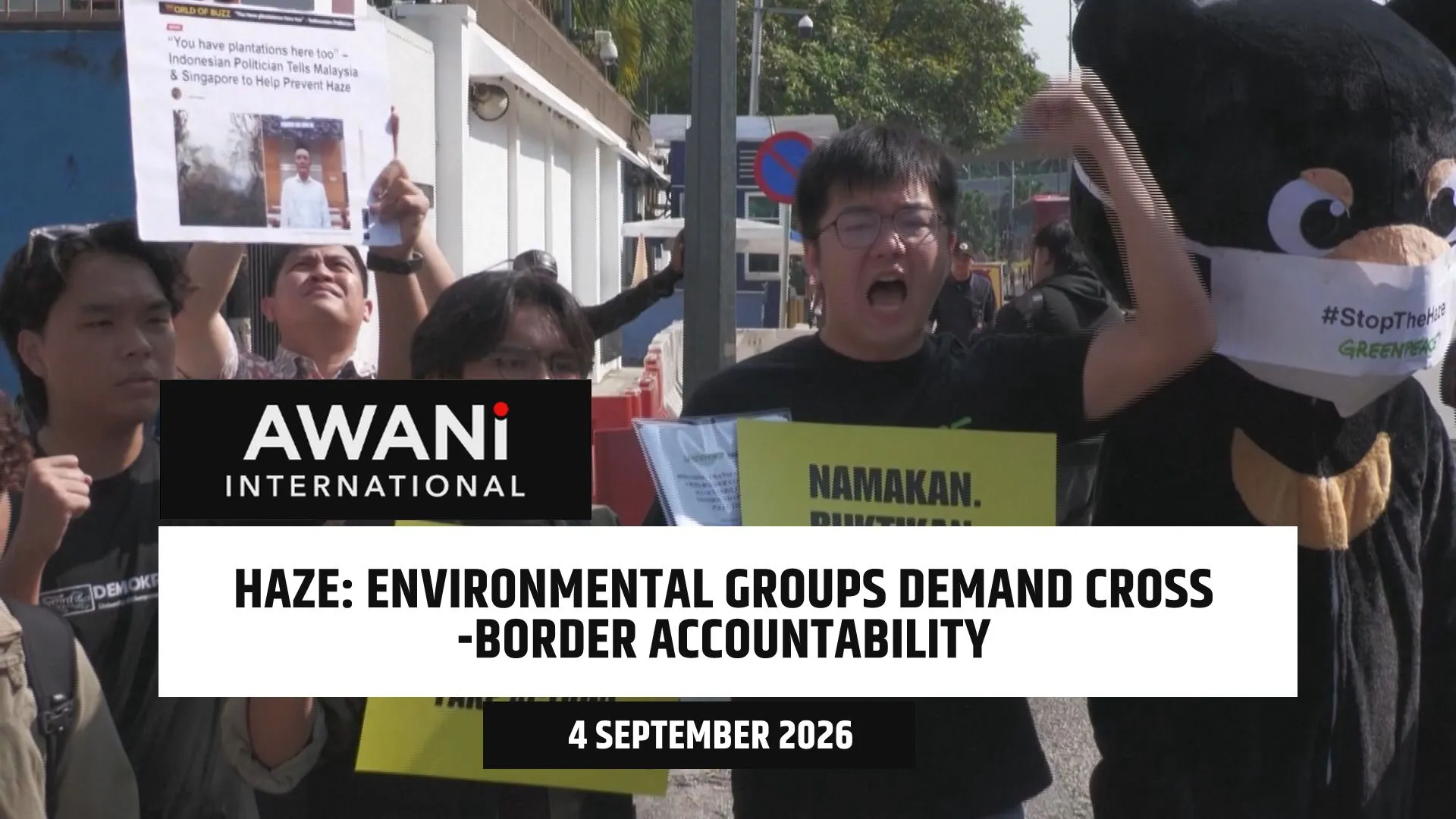 Environmental groups call for cross-border accountability over haze in Indonesia