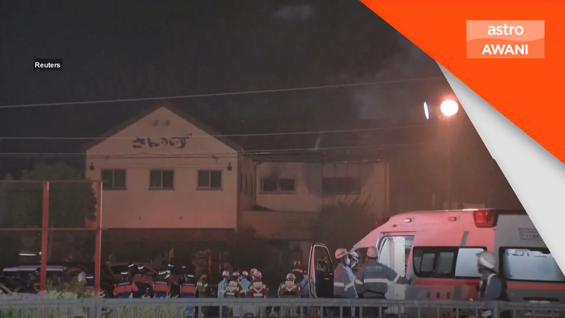 Tiga maut ditikam, bangunan dibakar di Jepun