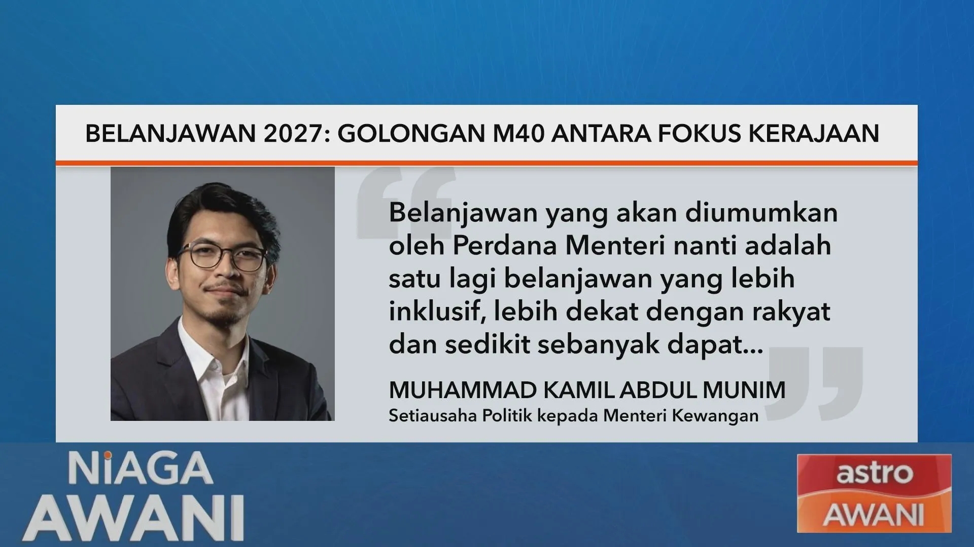 Belanjawan 2027: Golongan M40 antara fokus kerajaan menjelang pembentangan