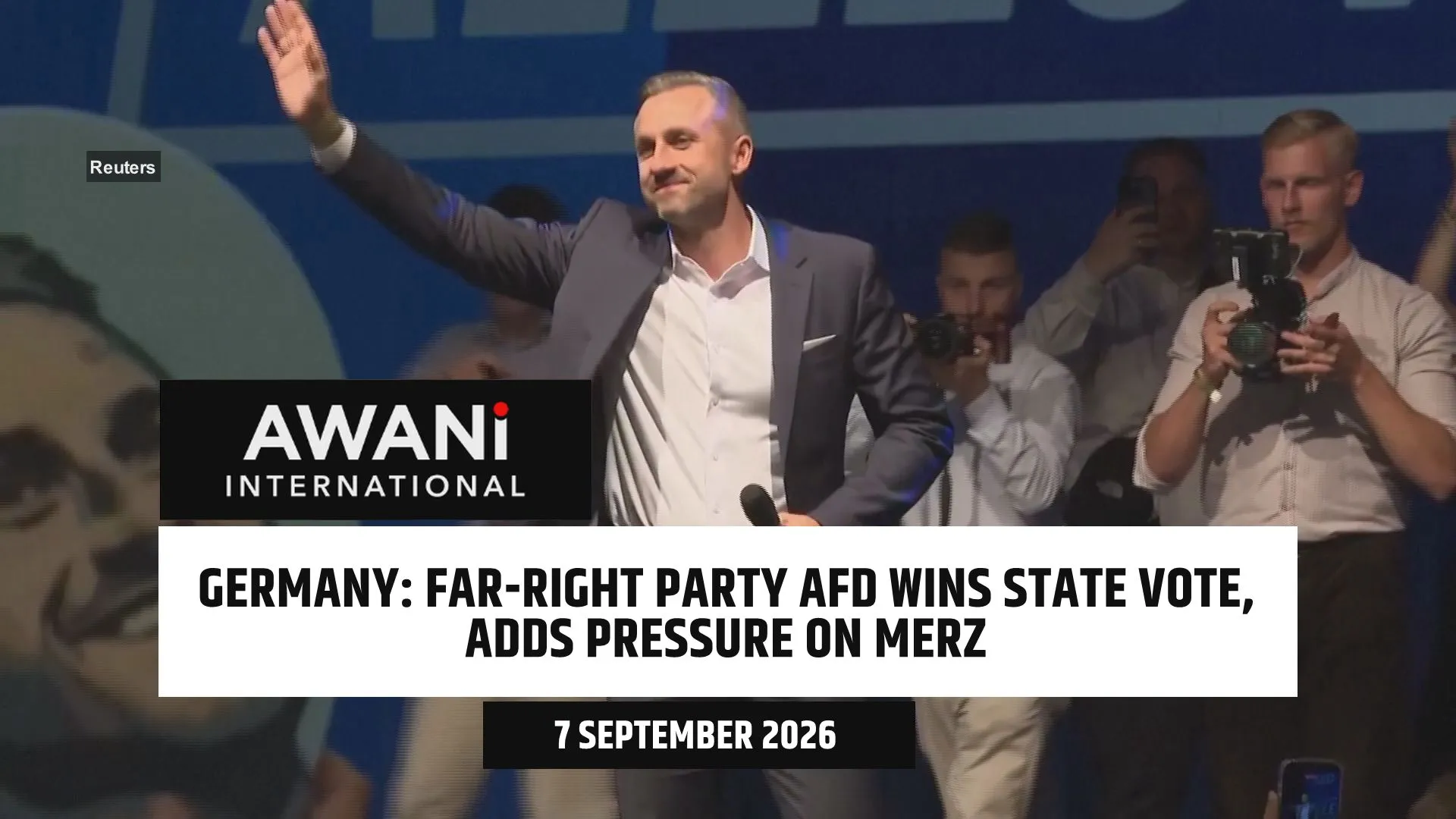 Far-right AfD wins key German state election, adds pressure on Merz