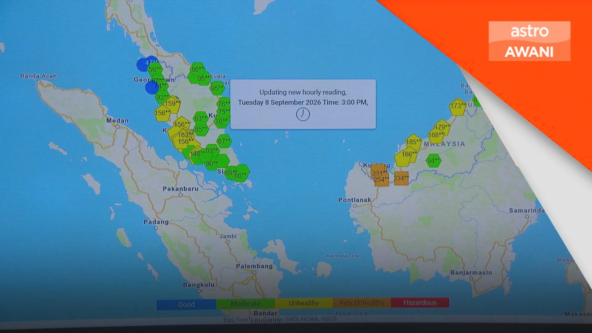 Perkembangan terkini berkaitan jerebu di seluruh negara