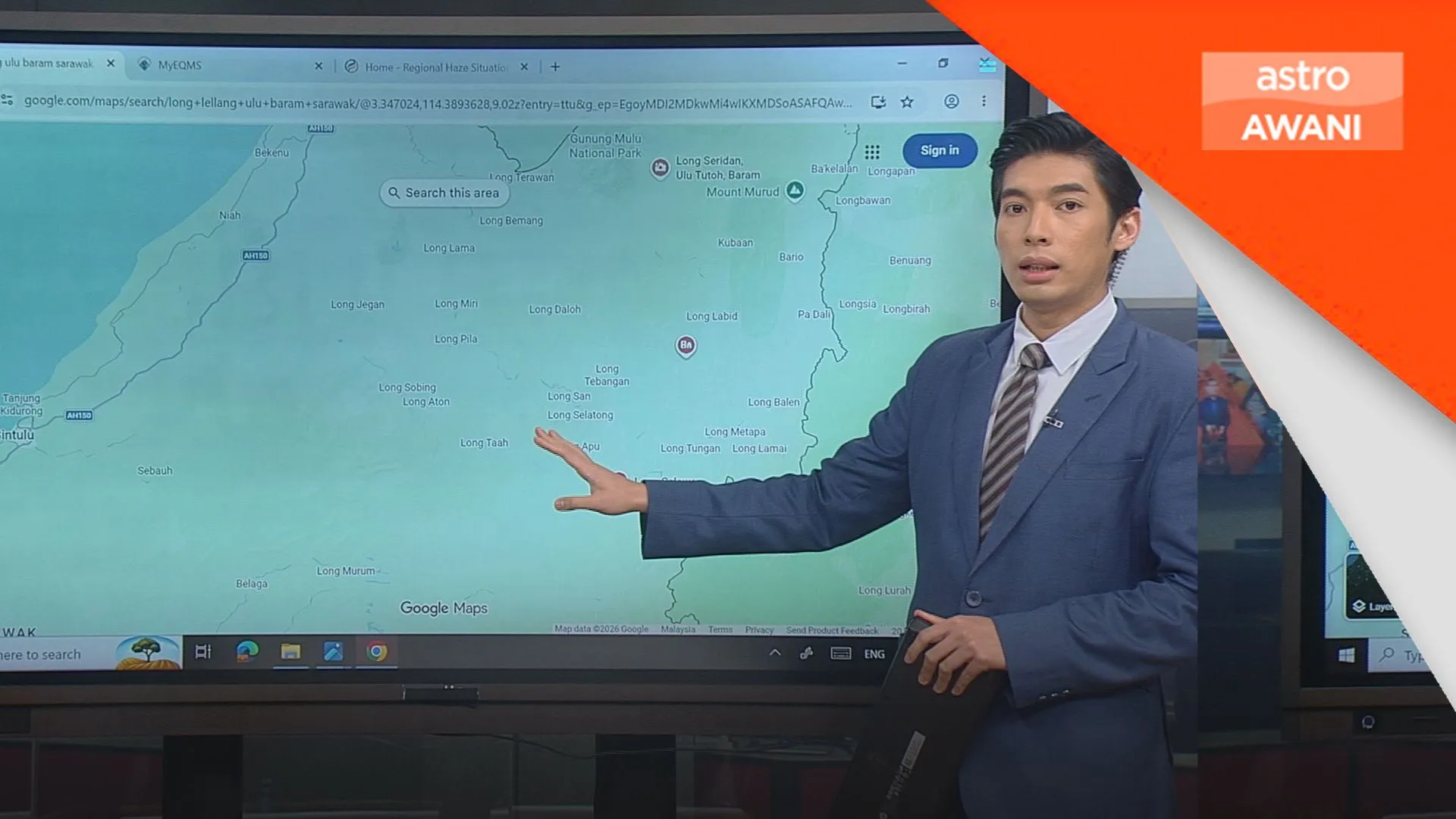 [DATA & STATISTIK] Gambaran lokasi helikopter terhempas di Long Lellang
