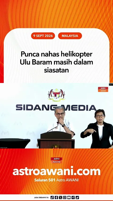 Punca nahas helikopter Ulu Baram masih dalam siasatan - Fahmi
