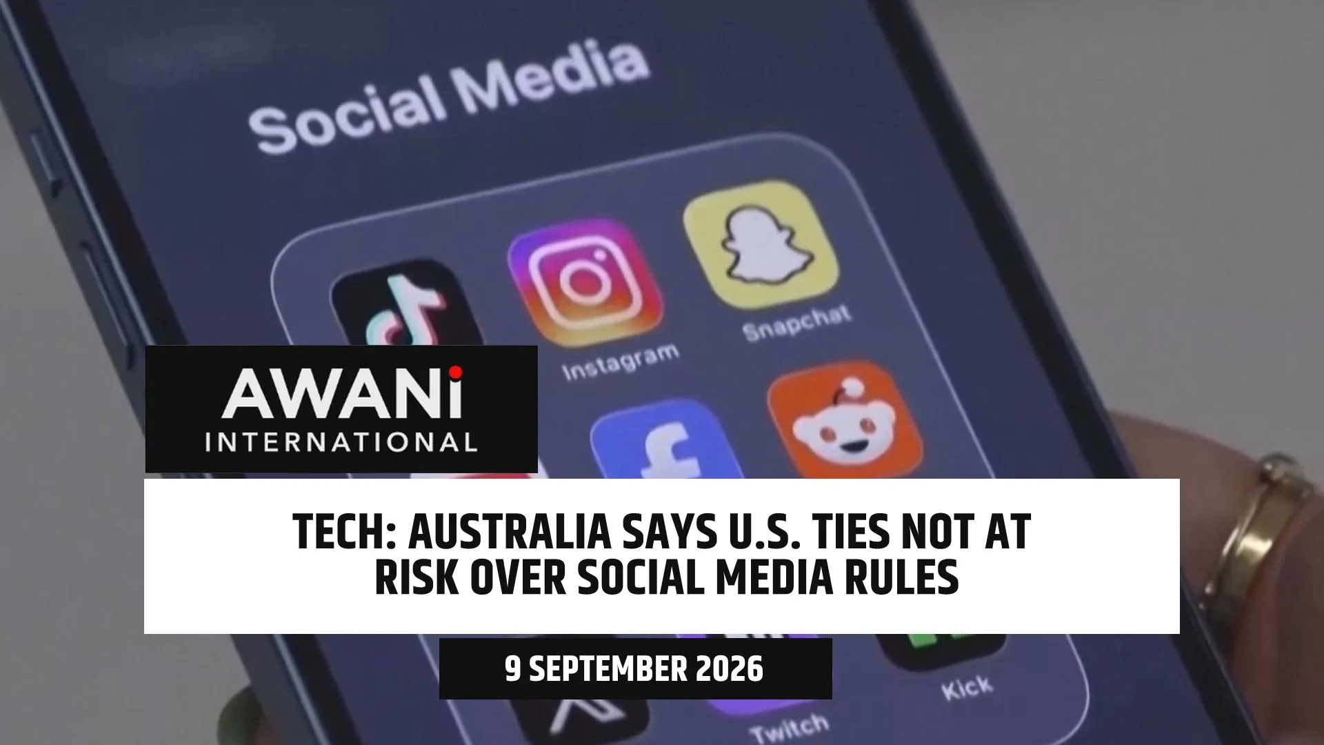 Tech: Australia says U.S. ties not at risk over social media rules