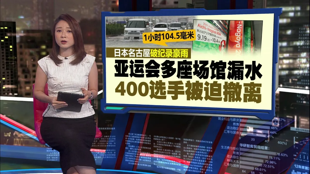 日本名古屋破纪录豪雨   市长广泽一郎：亚运会赛程可如期开幕
