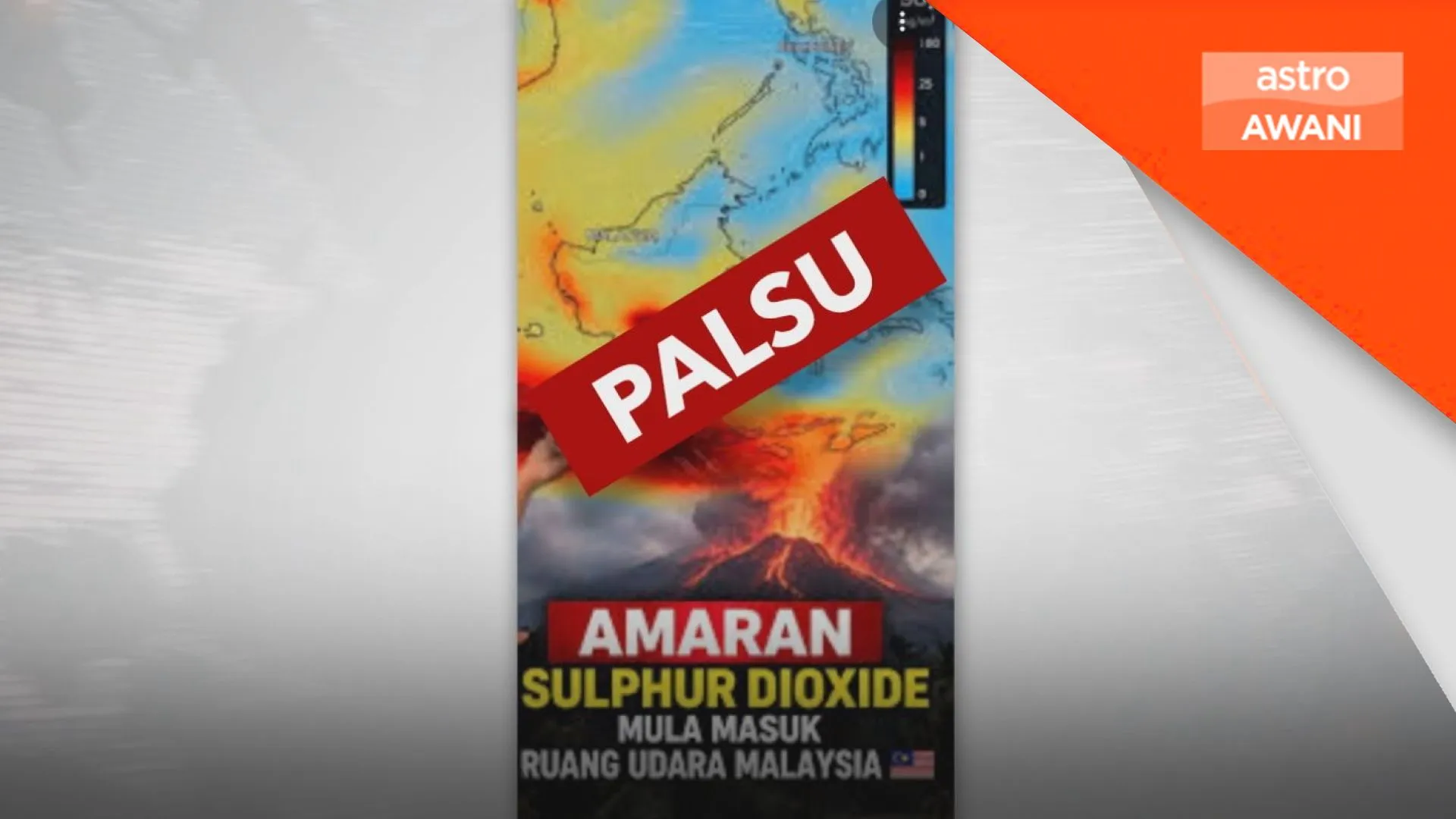 Tiada bukti debu beracun gunung berapi rentas atmosfera negara