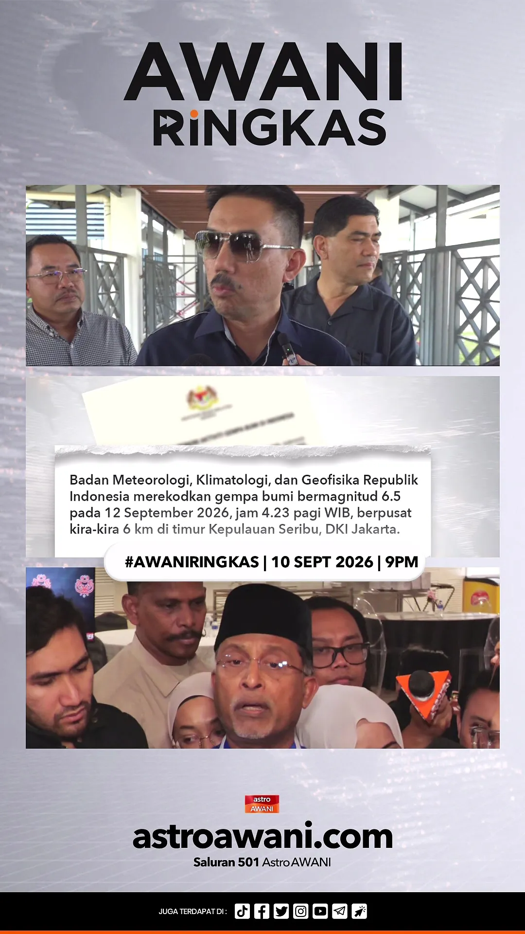 #AWANIRingkas 12 September 2026 | 9PM