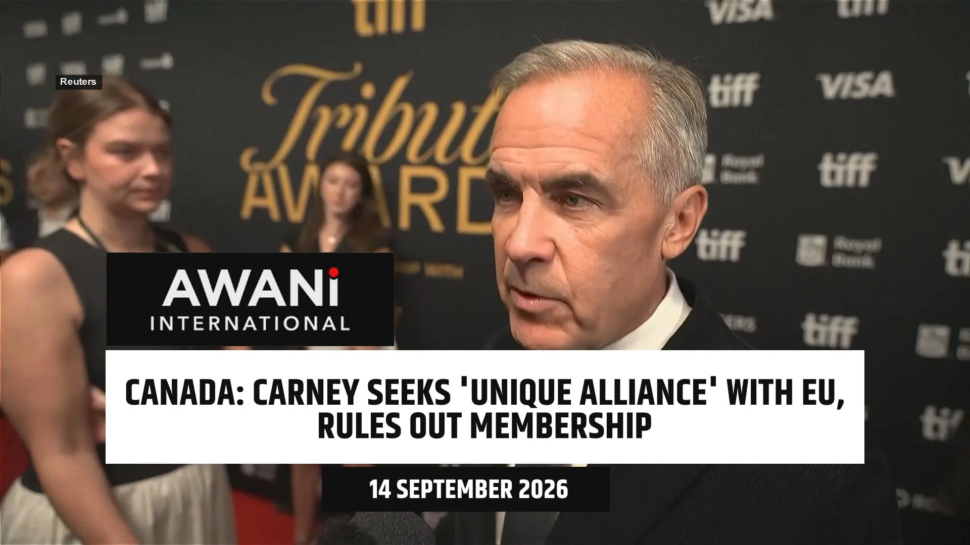 Carney seeks 'unique alliance' with EU, rules out membership