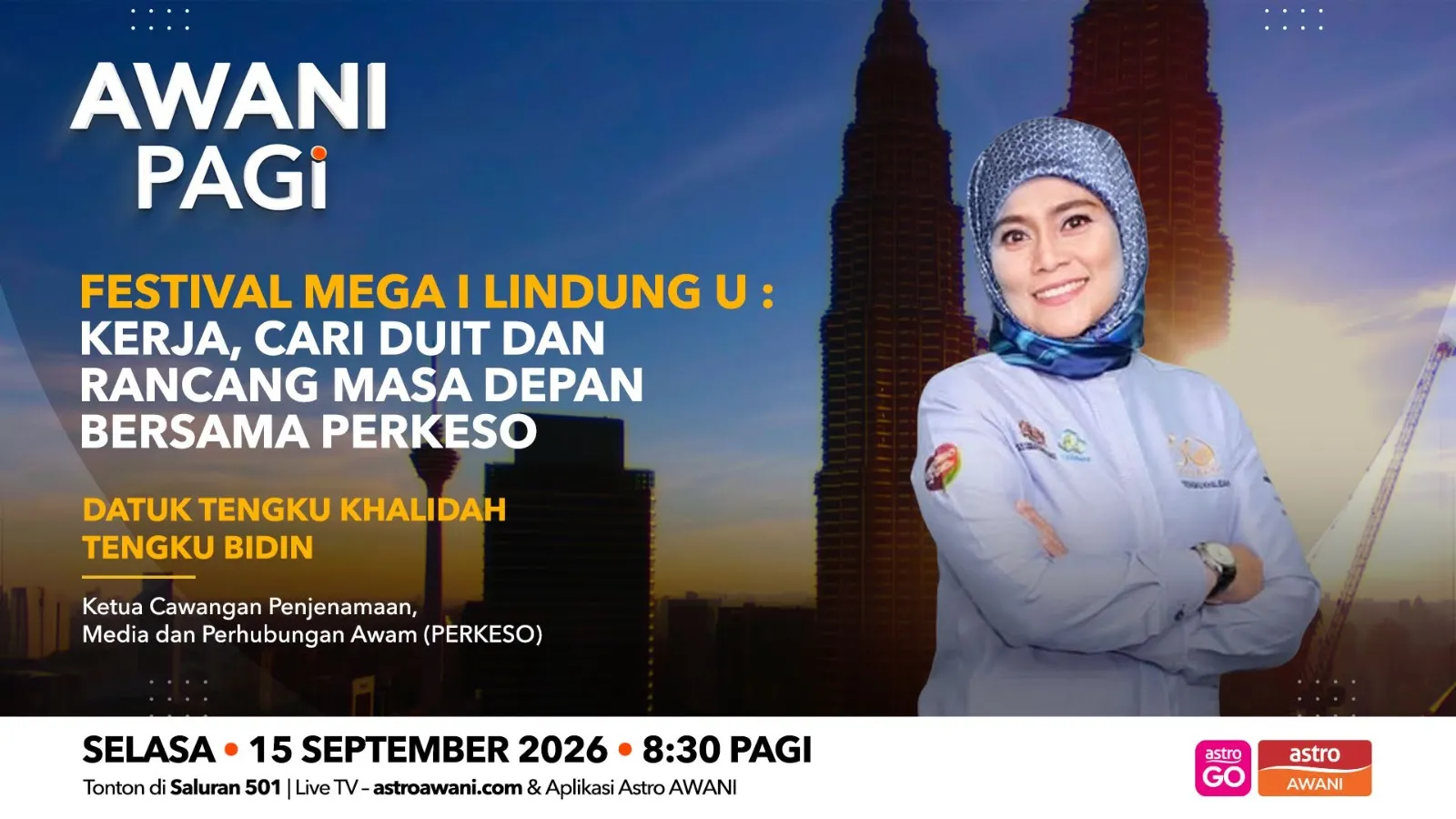 AWANI Pagi: Festival Mega i LINDUNG u | Kerja, cari duit dan rancang masa depan bersama PERKESO