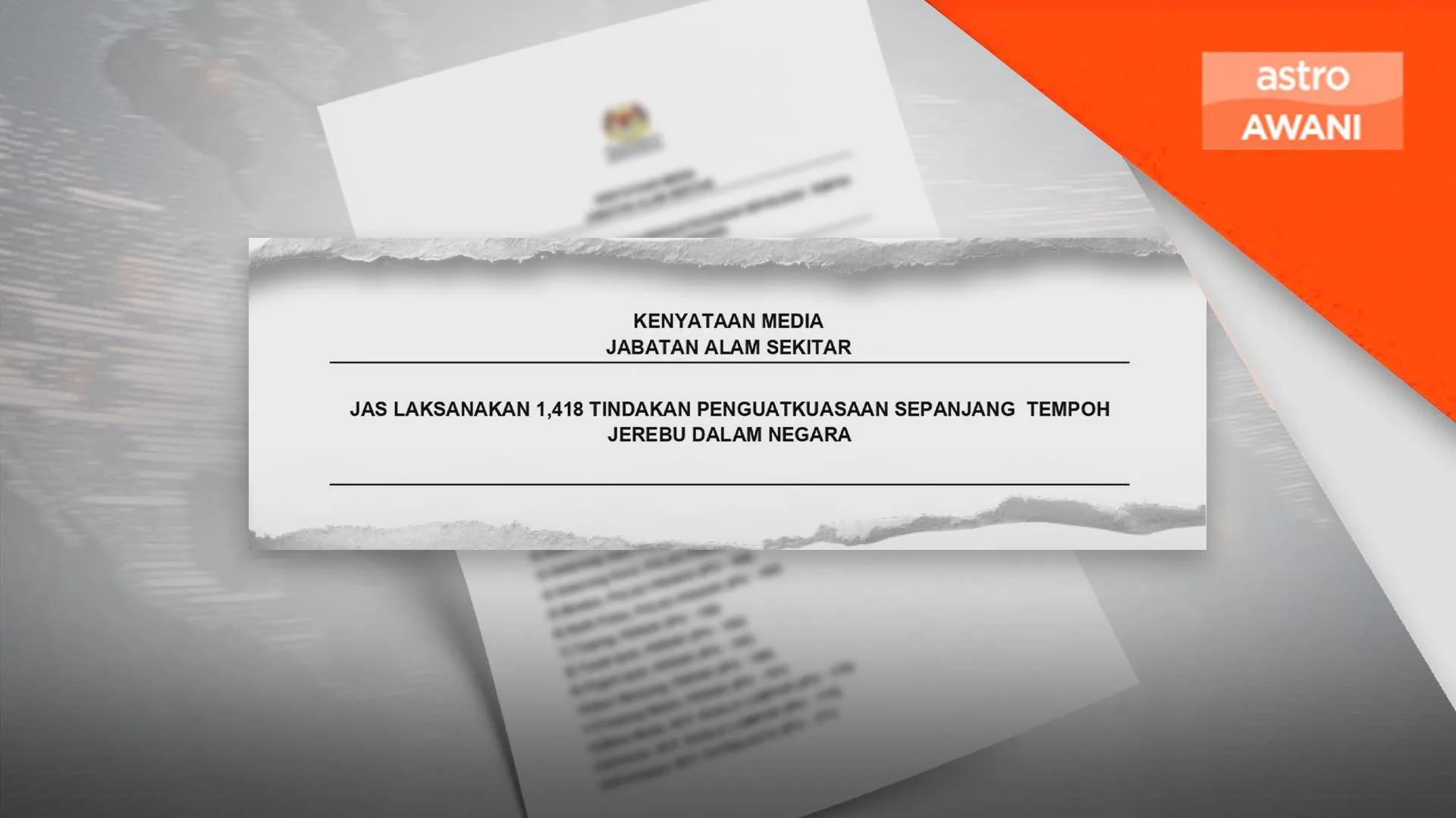 JAS laksana 1,418 tindakan penguatkuasaan, pemantauan sepanjang jerebu