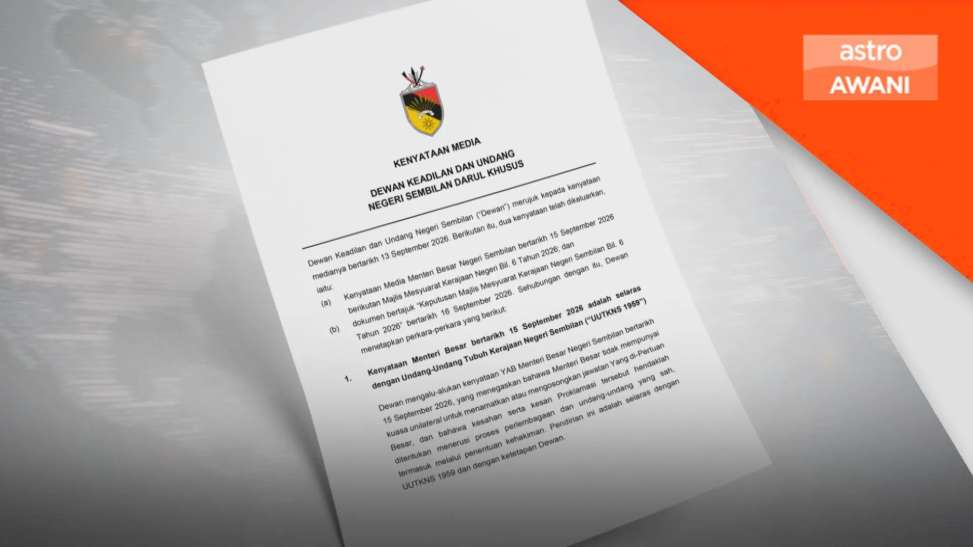 DKU perjelas kedudukan Tuanku Muhriz kekal sah