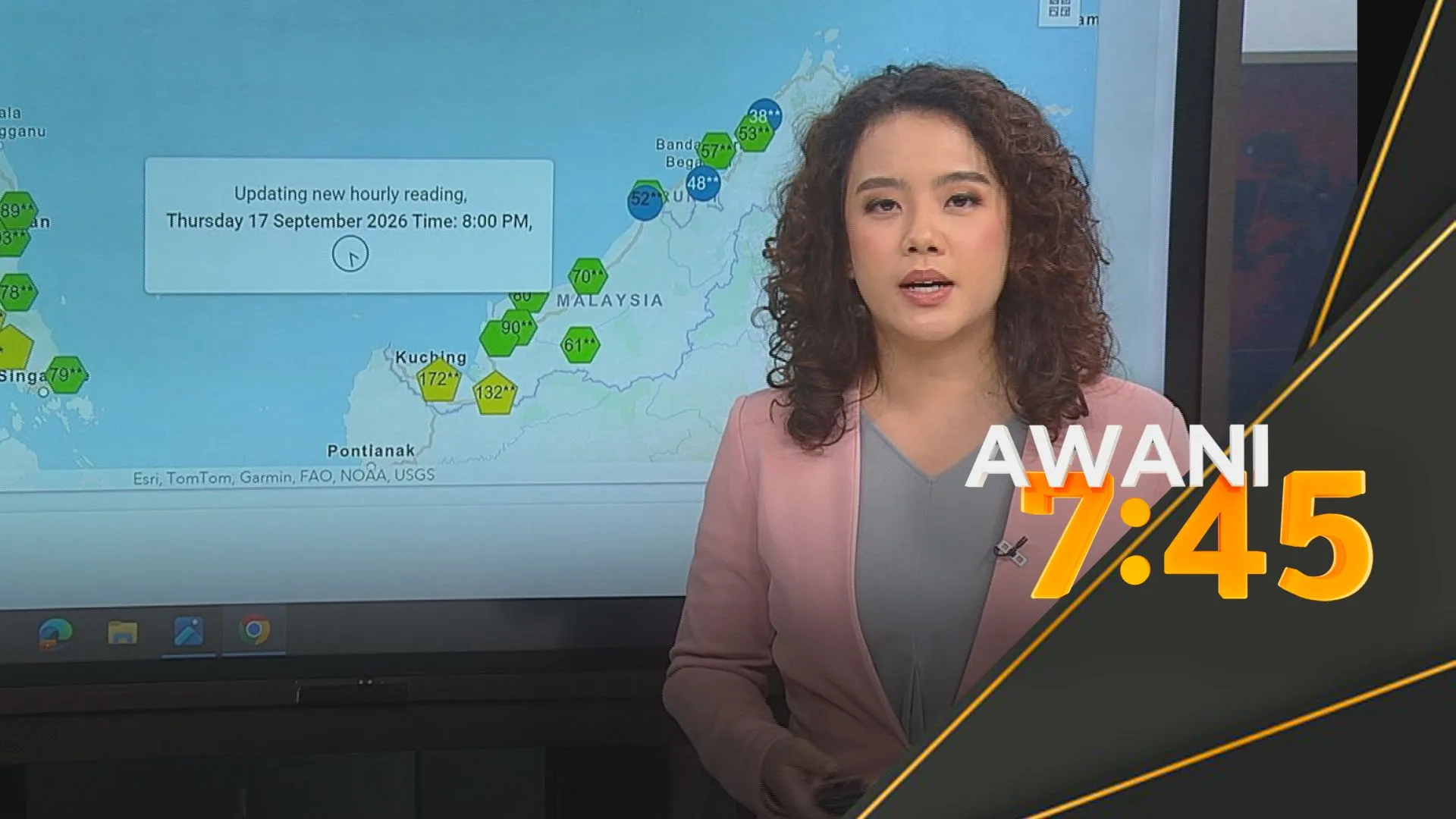 [DATA & STATISTIK] Perkembangan situasi jerebu setakat jam 8 malam khamis