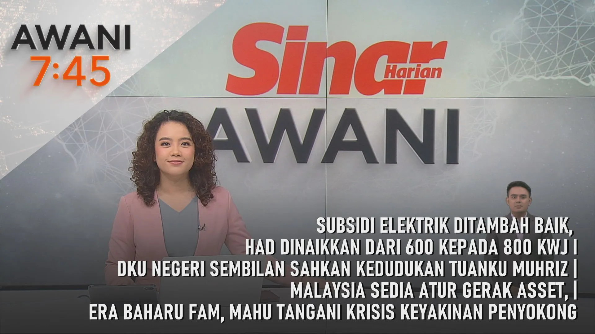 AWANI 7:45 [17/9/2026] – Subsidi eletrik | DKU Negeri Sembilan kedudukan sahkan Tuanku Mukhriz | Era baharu FAM