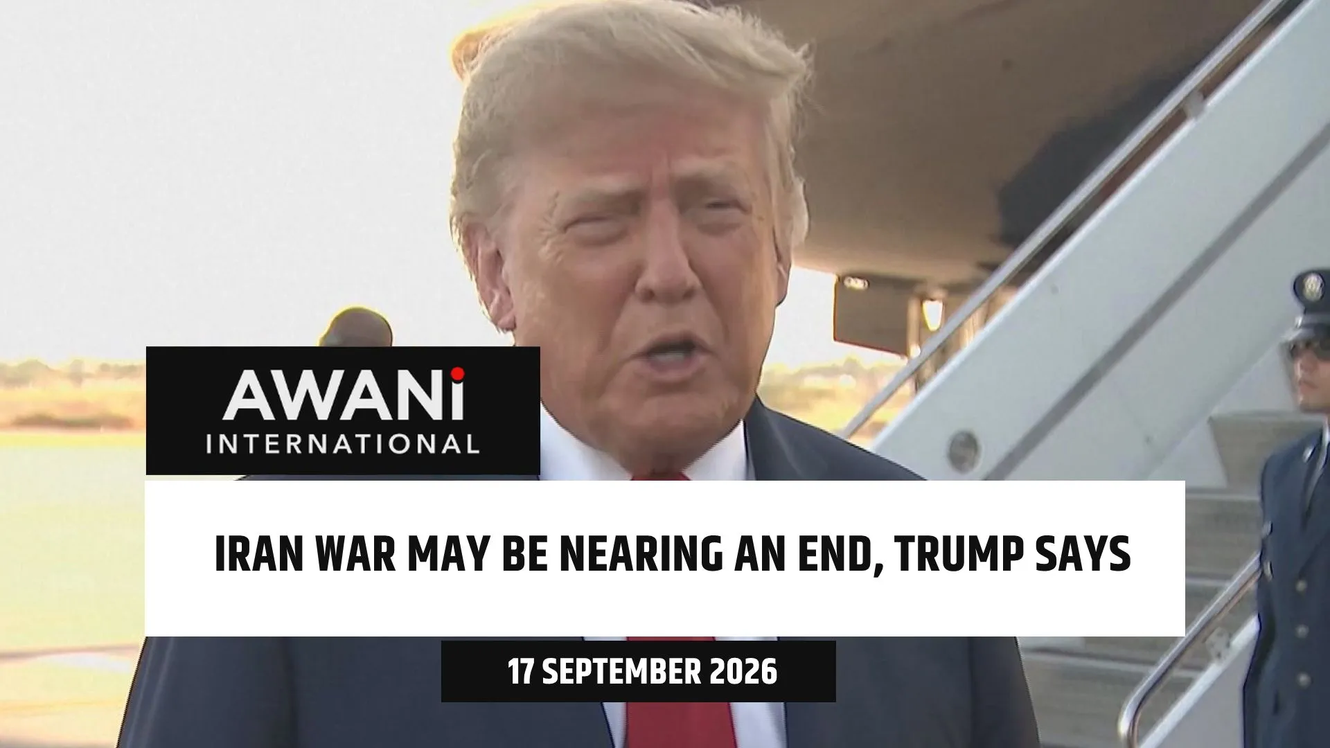 Iran war may be nearing an end, Trump says