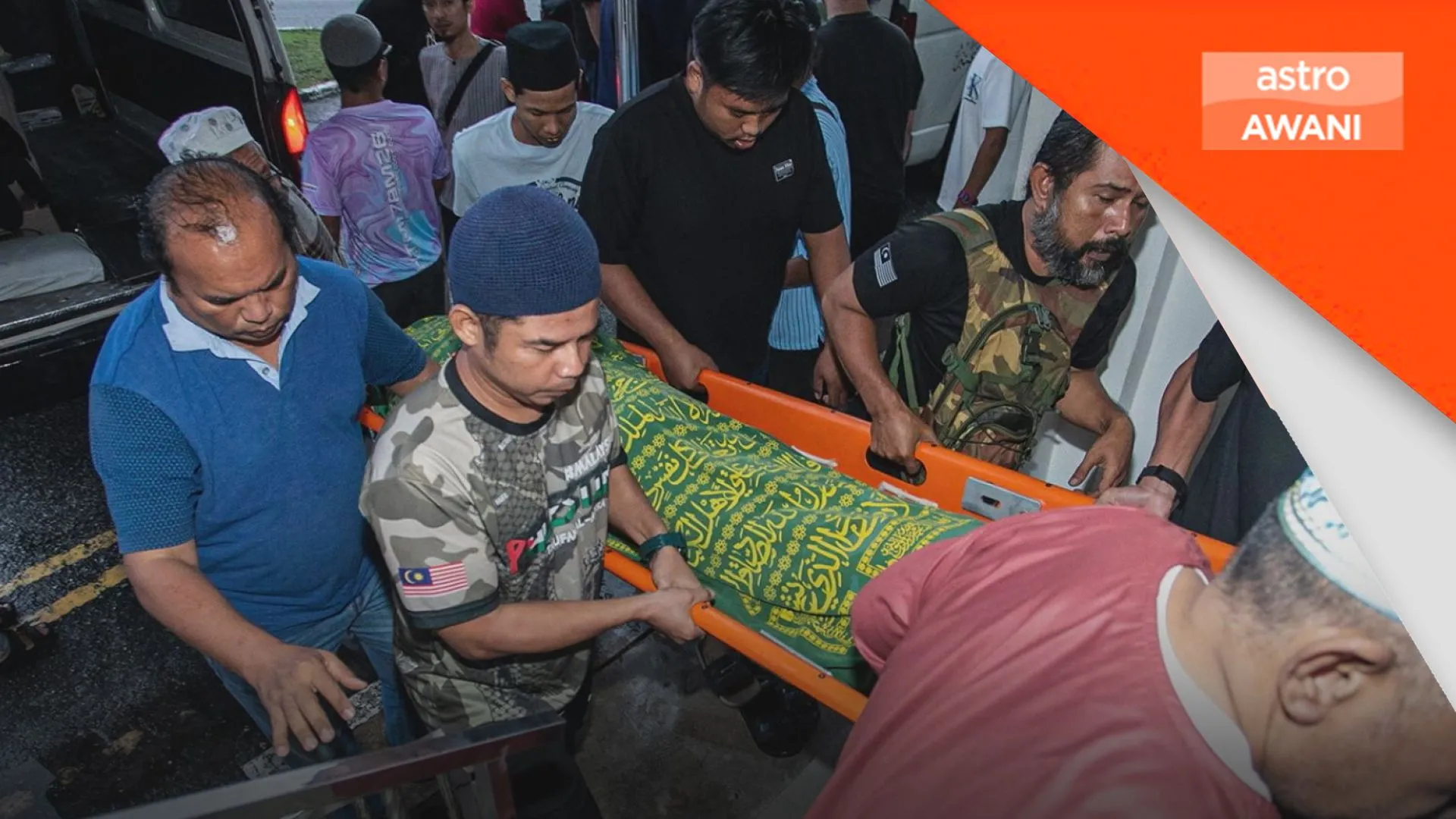 Jenazah tiga sekeluarga maut dikebumi dalam satu liang lahad