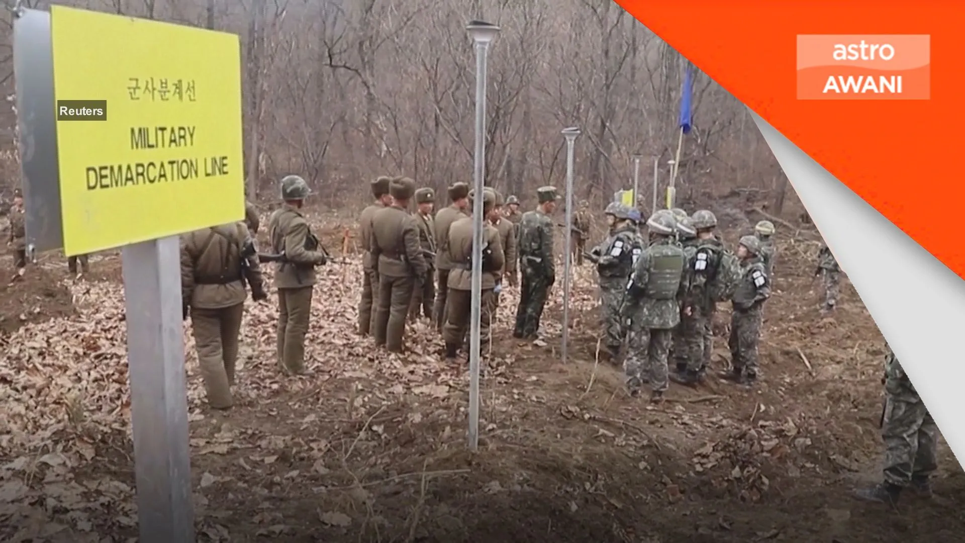 3 pegawai tentera Korea Selatan cedera dalam letupan di DMZ