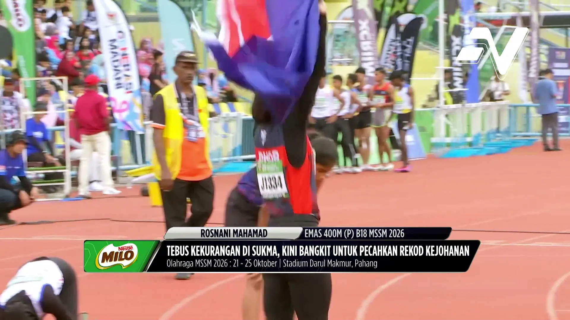 Rosnani Mahamad pecah rekod Kejohanan MSSM dalam acara 400m