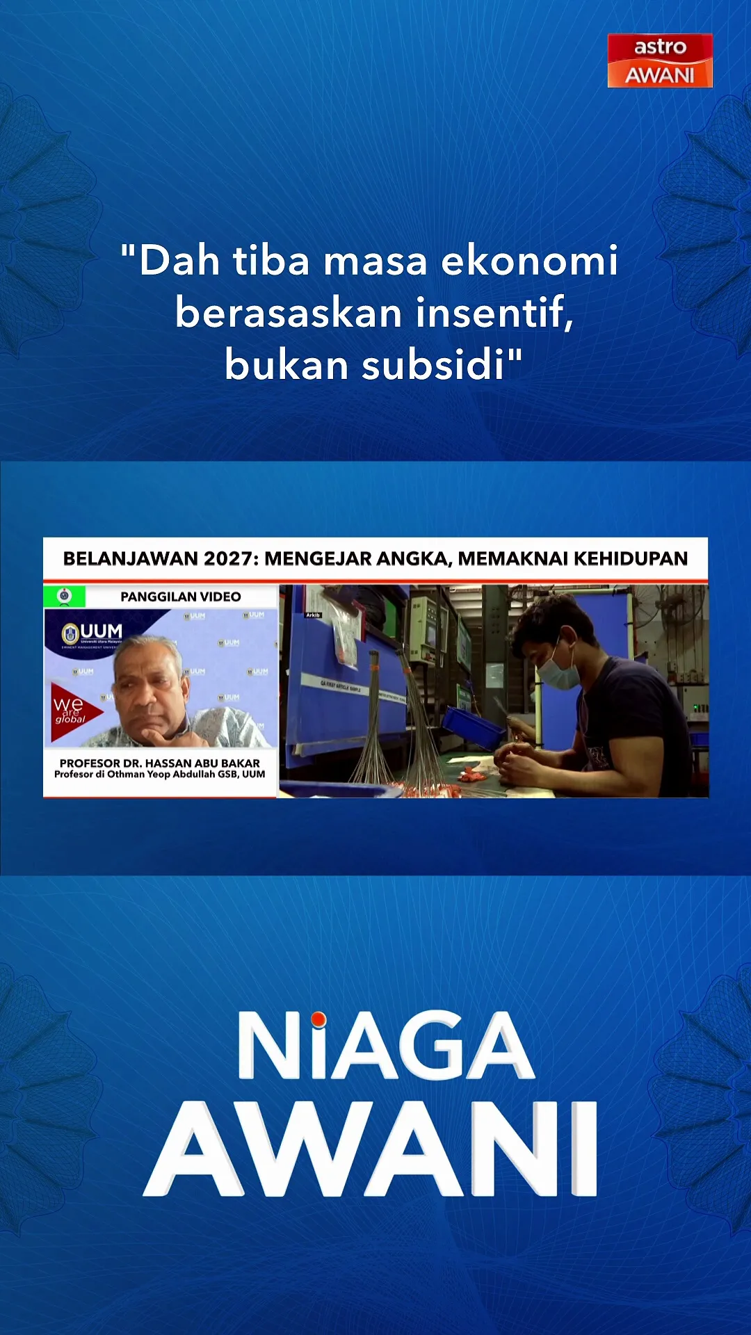 "Dah tiba masa ekonomi berasaskan insentif, bukan subsidi"
