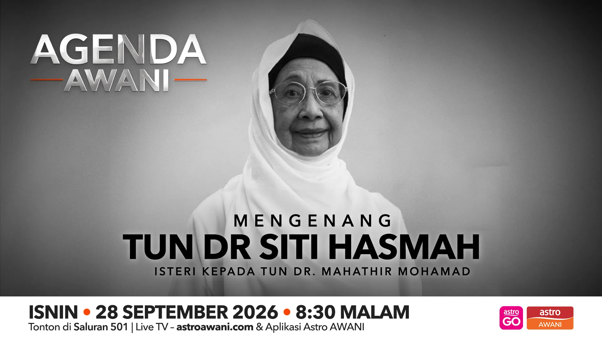 Agenda AWANI: Mengenang Tun Dr Siti Hasmah