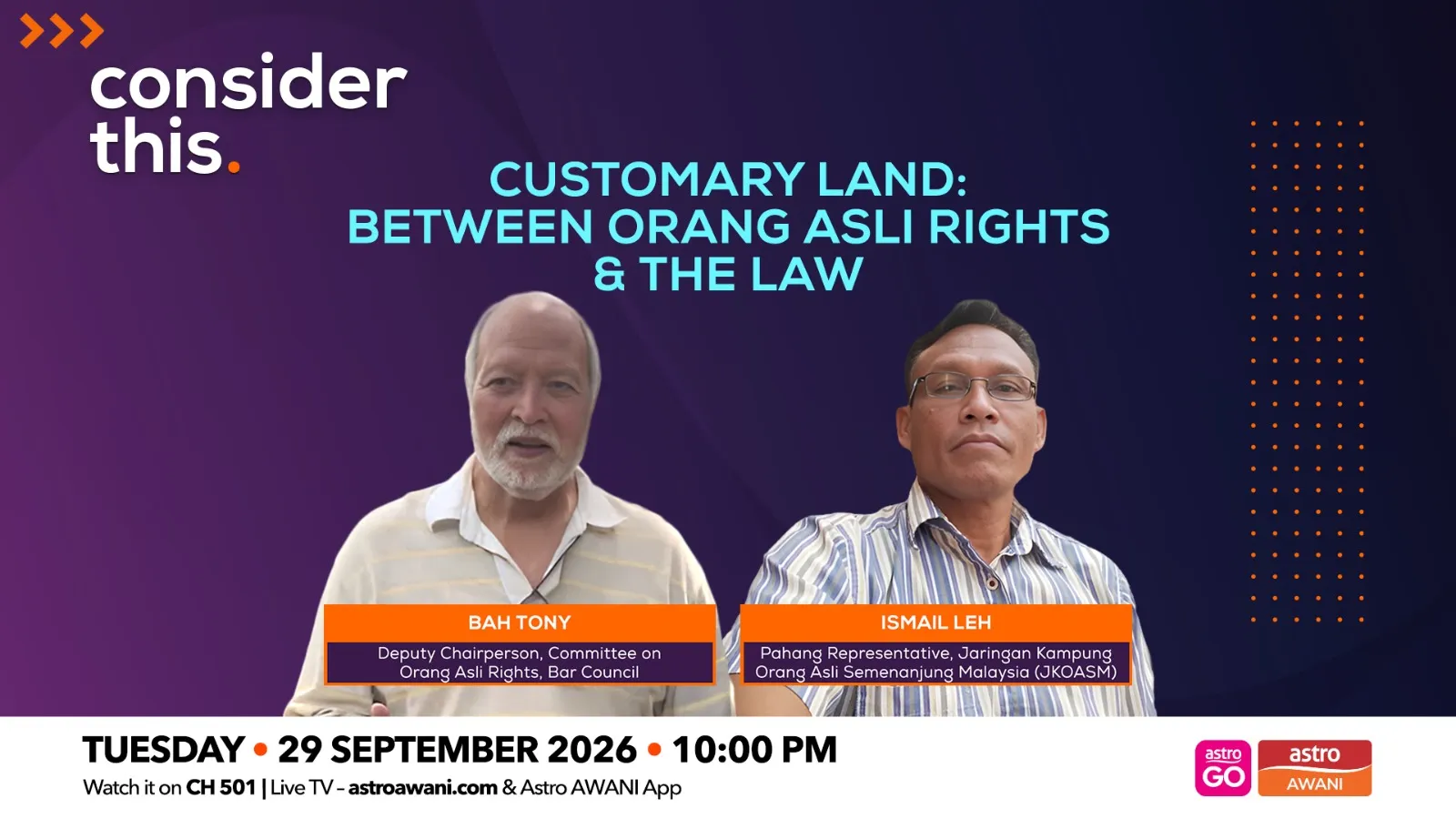 Consider This: Customary Land (Part 1) — Between Orang Asli Rights and the Law