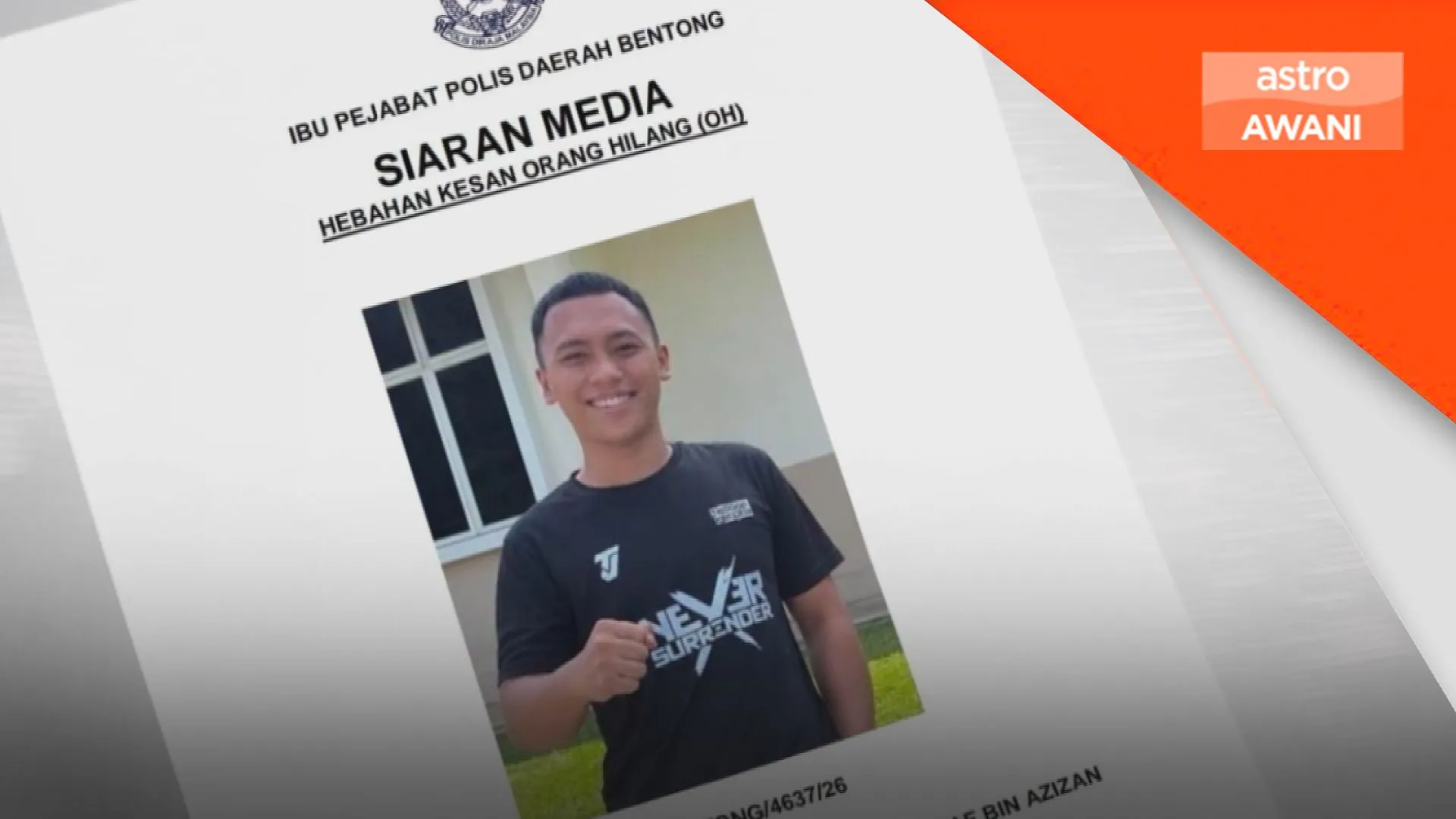 Polis mohon bantuan kesan anggota tentera hilang di Bentong