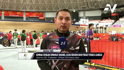 Izzah Izzati ubati kecewa di Hangzhou menerusi pingat gangsa acara keirin
