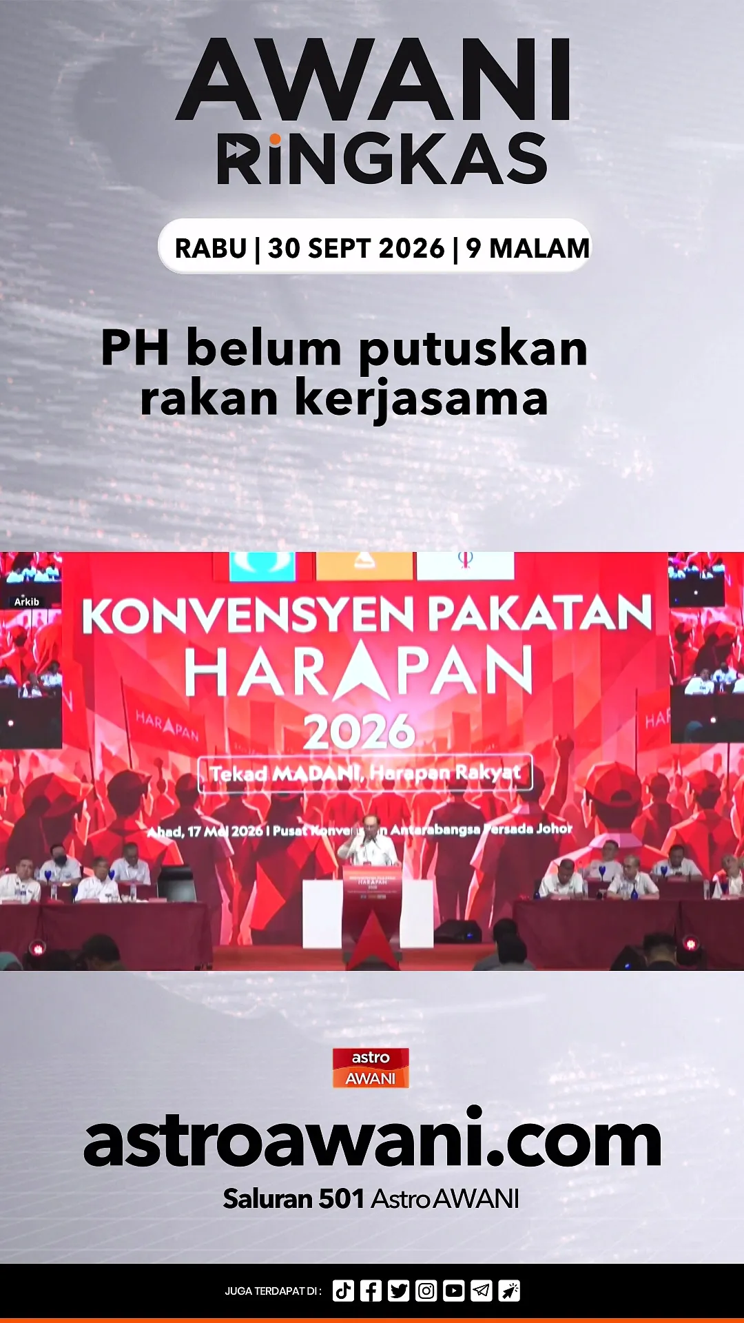 #AWANIRingkas 30 September 2026 | 9PM
