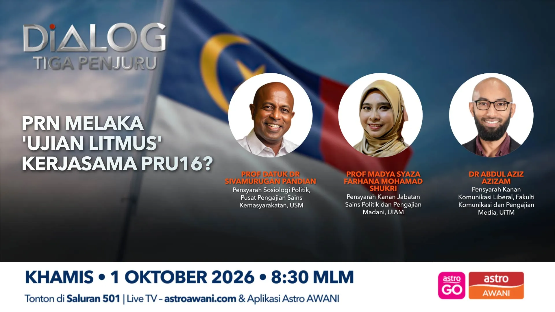 Dialog Tiga Penjuru: PRN Melaka | ‘Ujian Litmus’ kerjasama PRU-16?