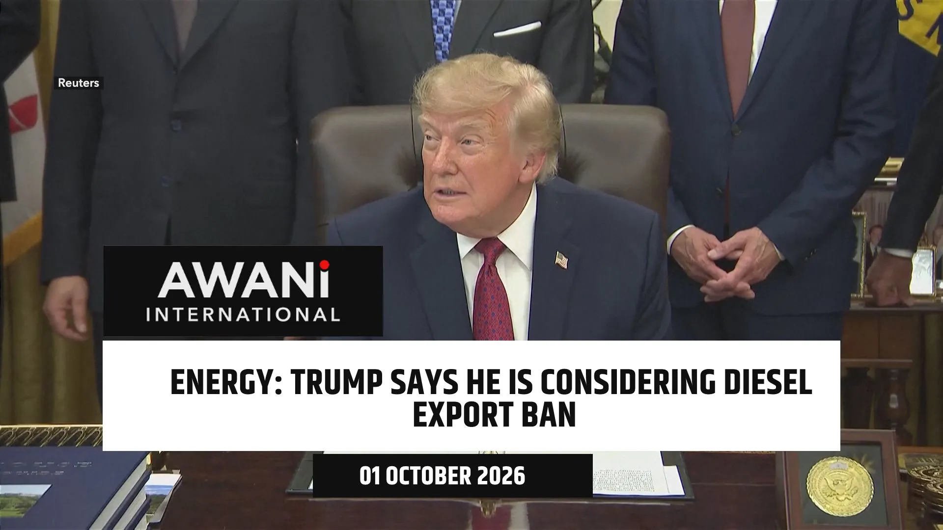 Energy: Trump says he is considering diesel export ban