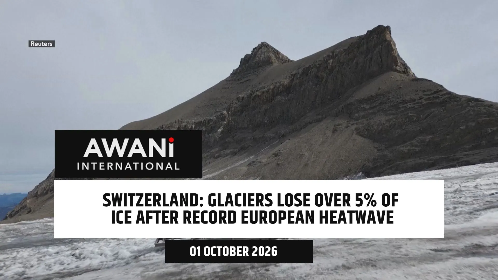 Swiss glaciers lose over 5% of ice after record European heatwave