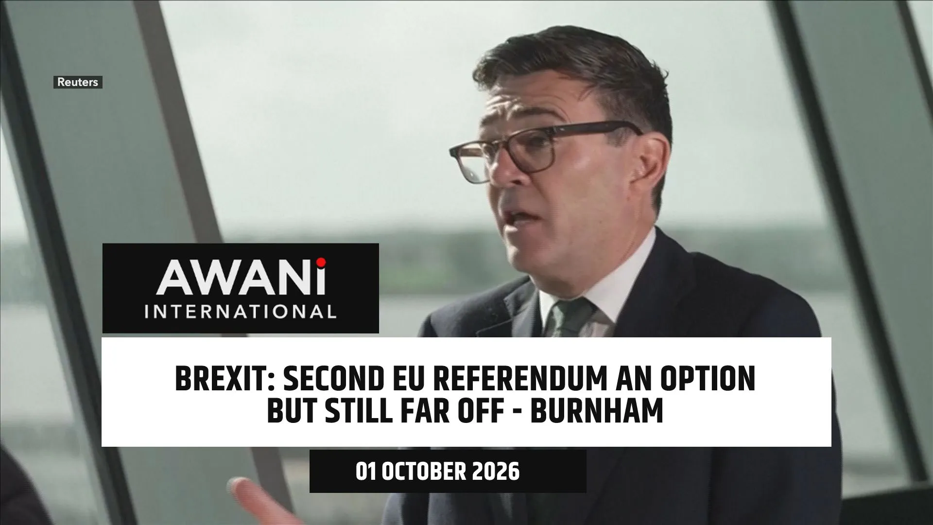Burnham suggests any decision on a possible future Brexit referendum still far off