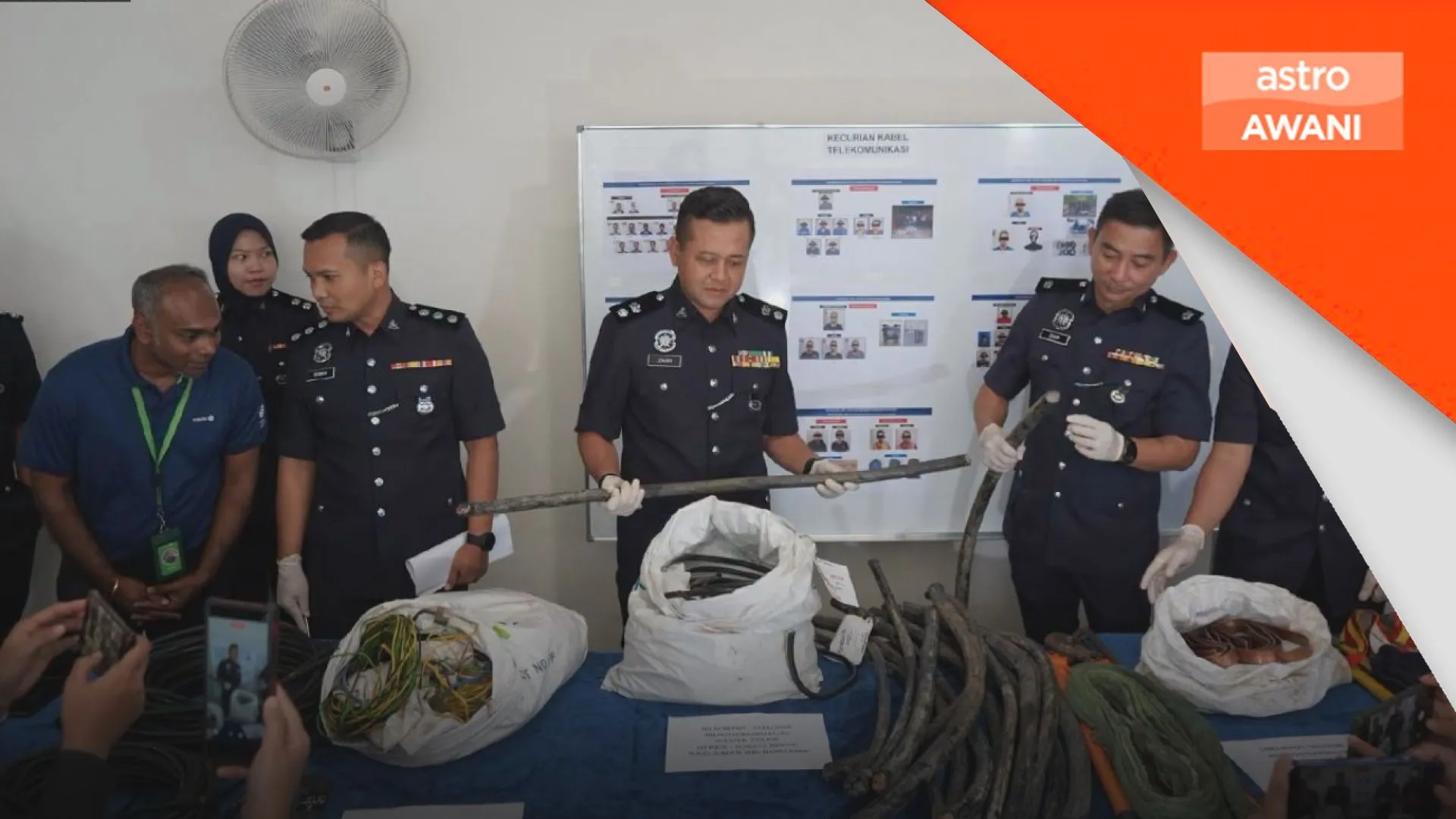 Polis tumpas tujuh kumpulan sindiket curi kabel libat kerugian RM4.5 juta