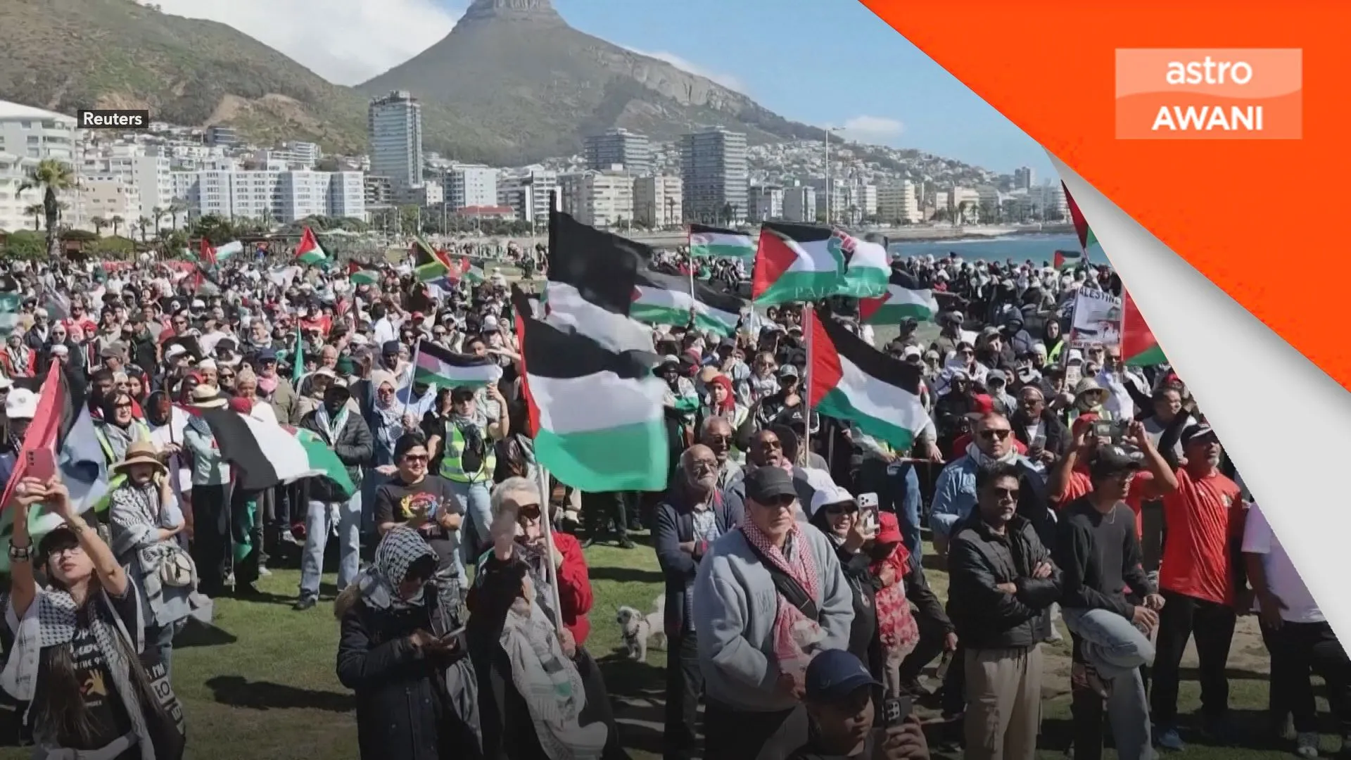 Puluhan sertai perarakan pro-Palestin di Cape Town