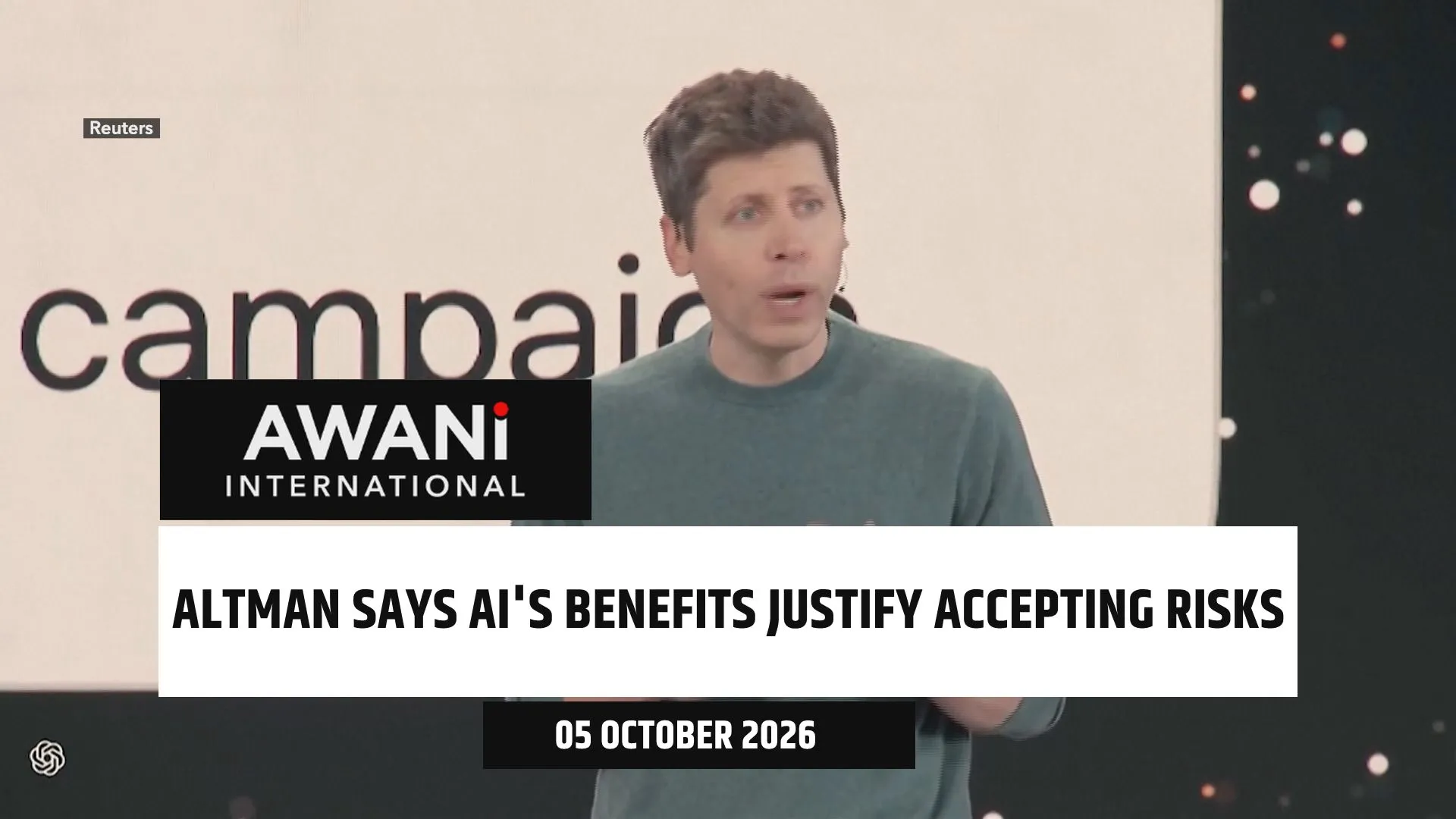 Altman says AI's benefits justify accepting risks
